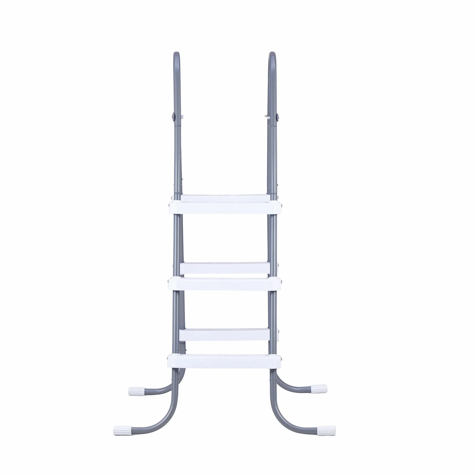 VEVOR Escalera para Piscina Desmontable 3 Peldaños 136 kg Acero al Carbono Antideslizante con Patas de Goma