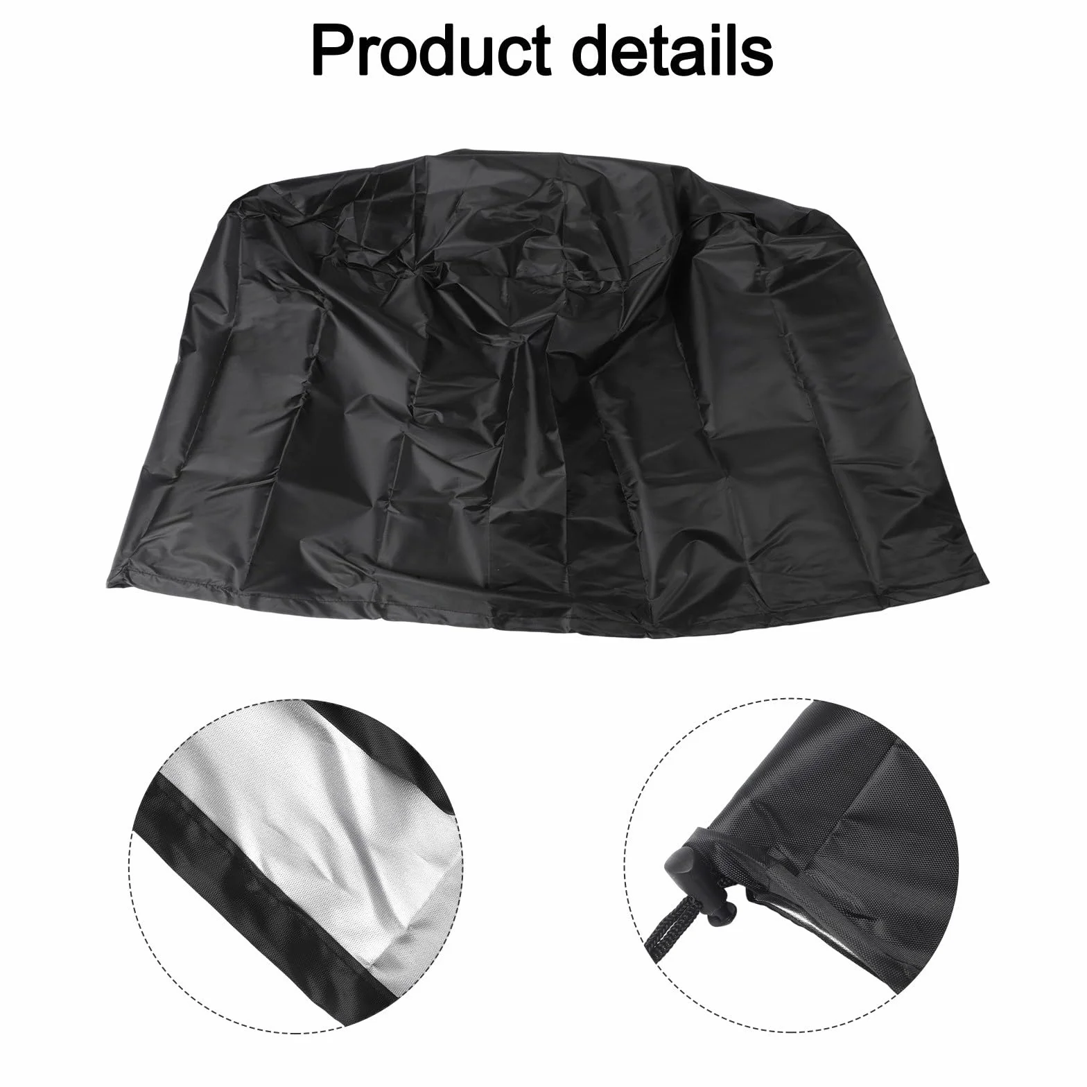 Cubierta Oxford 210D impermeable para fuente de jardín, protección exterior, 89 cm, beige