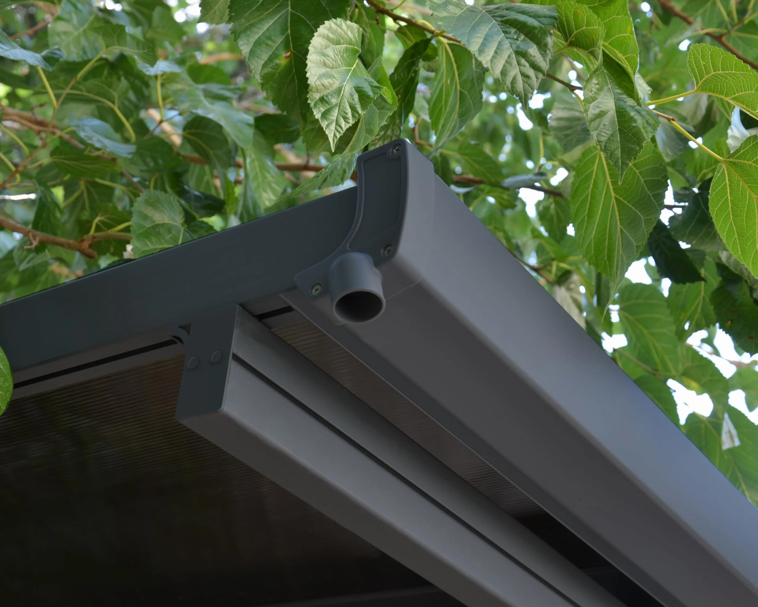 Canopia by Palram Carport Verona 5000 504 x 299 cm - Cobertizo de Policarbonato Antracita para Coches de Aluminio