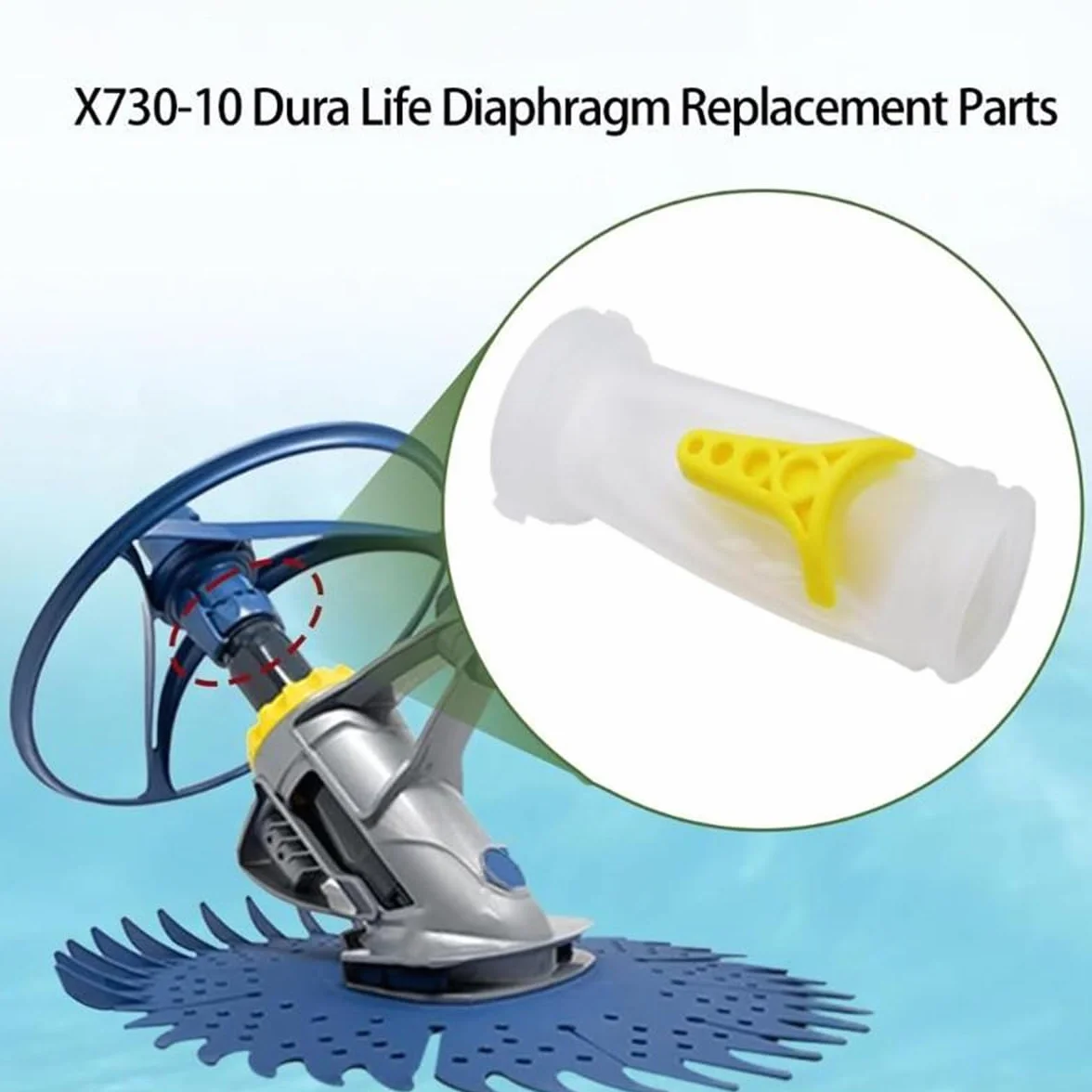 Diafragma de Silicona K43D X73010 2 Unidades Limpiafondos Profesional
