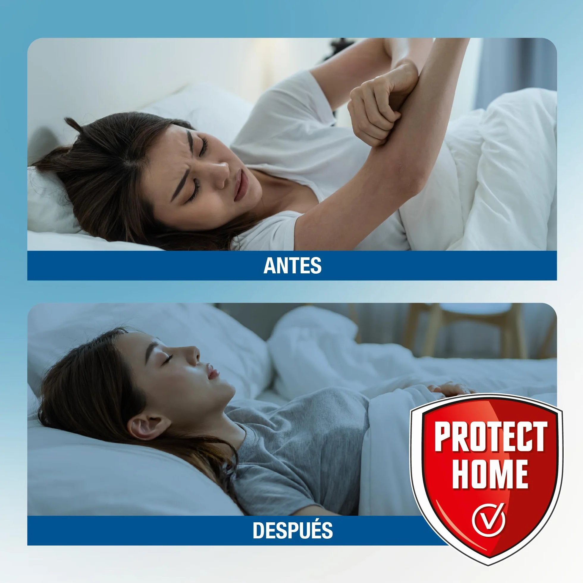 PROTECT HOME Insecticida Barrera de Protección Total Control Mosquitos y Moscas para Exteriores Interiores Textiles