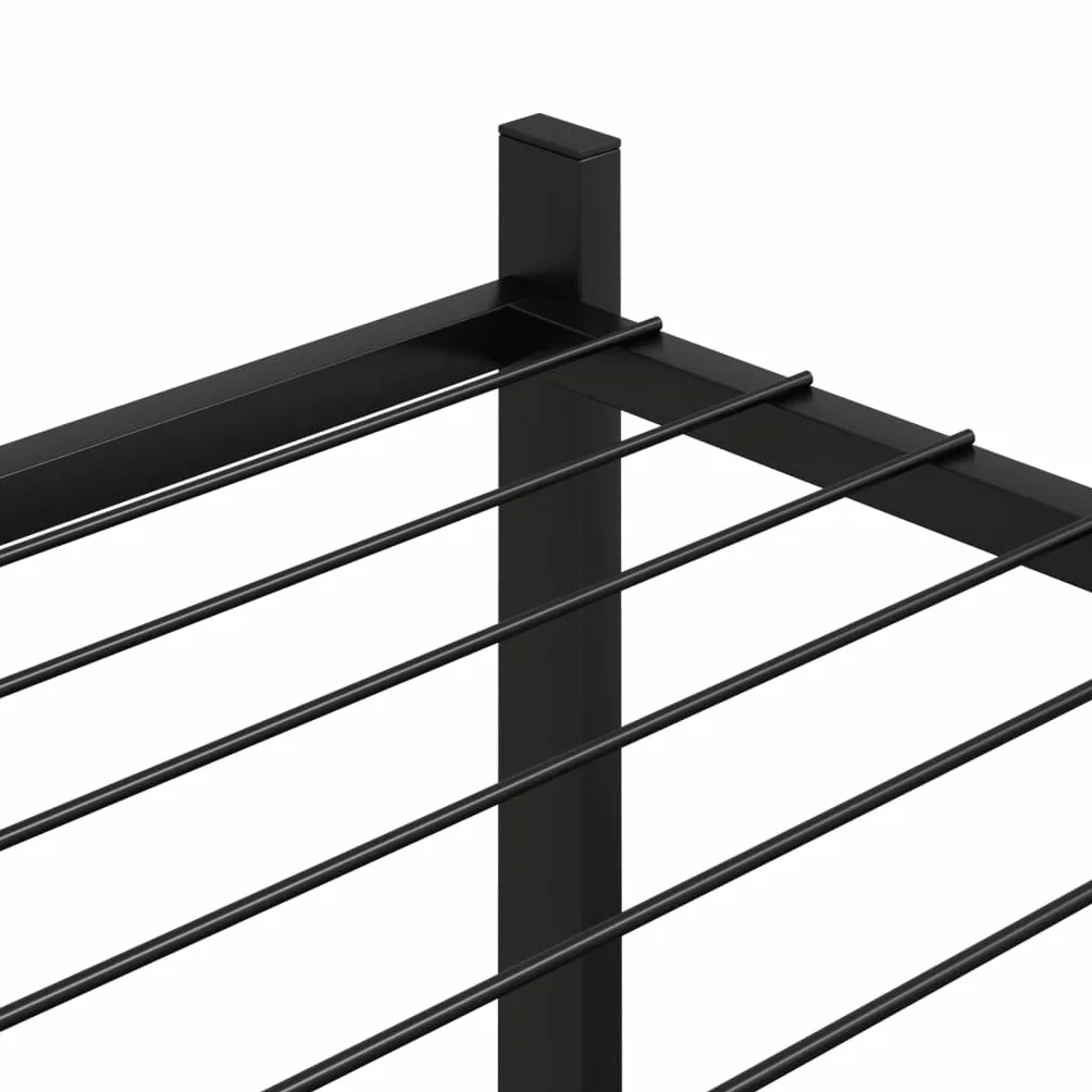 Jardinera (83 x 25 x 80 cm, 3 niveles), color negro | Estante de esquina para plantas, soporte sólido, expositor de almacenamiento