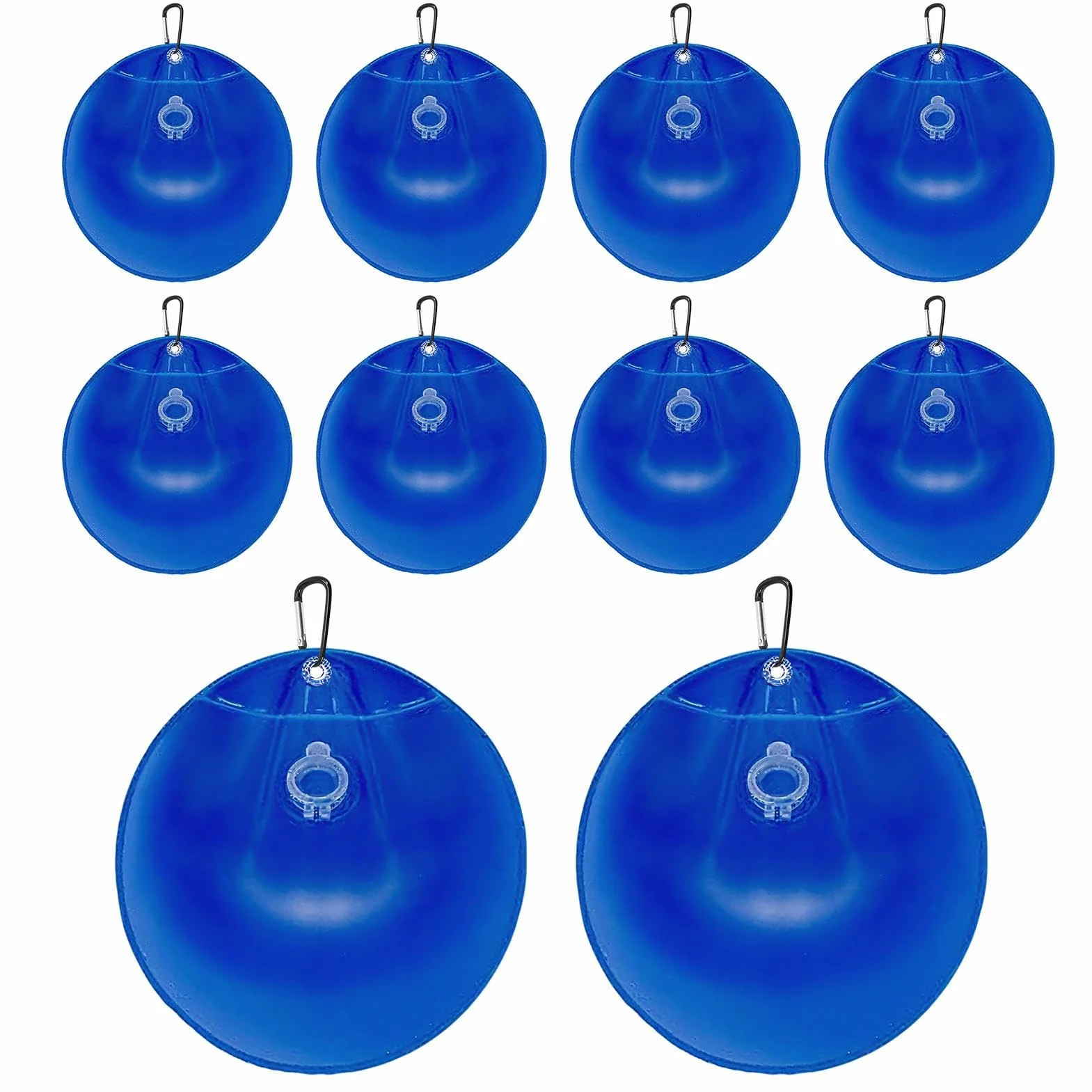 Contrapesos para Cubierta de Piscina 10 Piezas Bolsas de Agua Colgables con Hebilla Reforzados