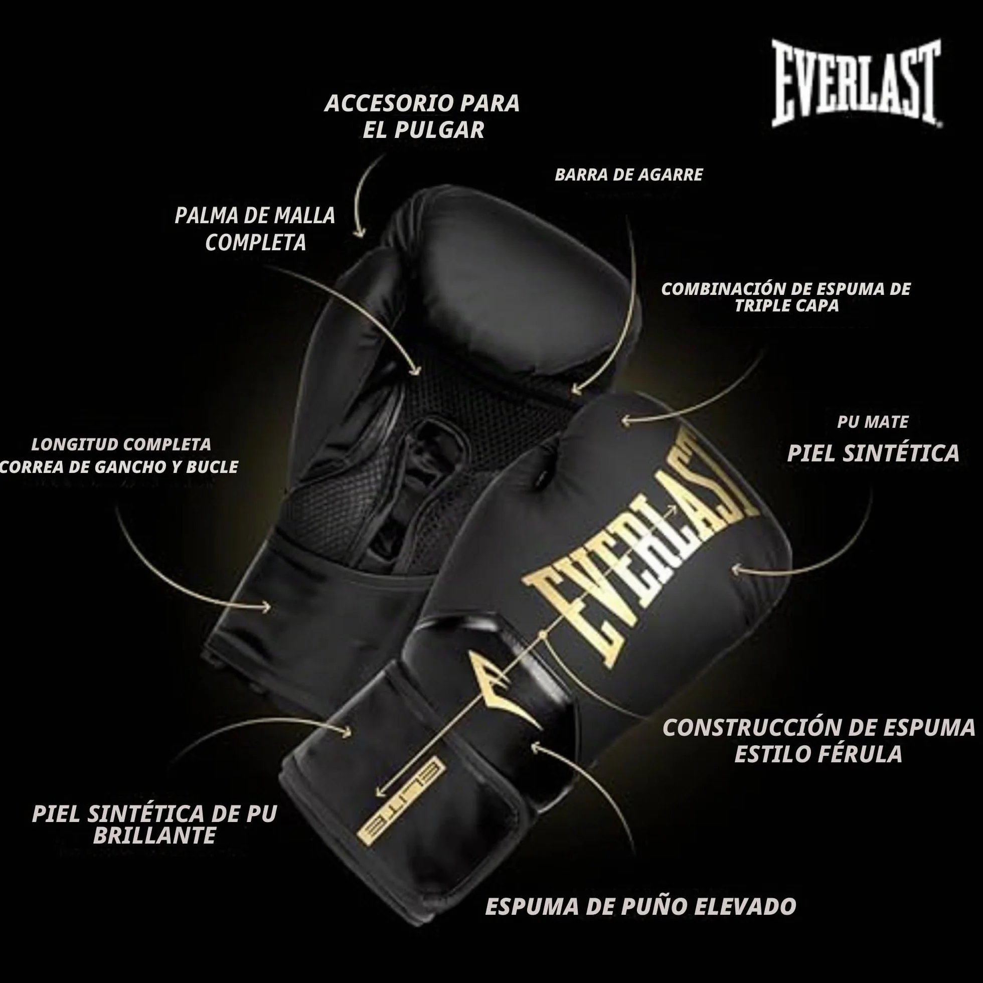 Everlast Elite Guantes de Entrenamiento Unisex