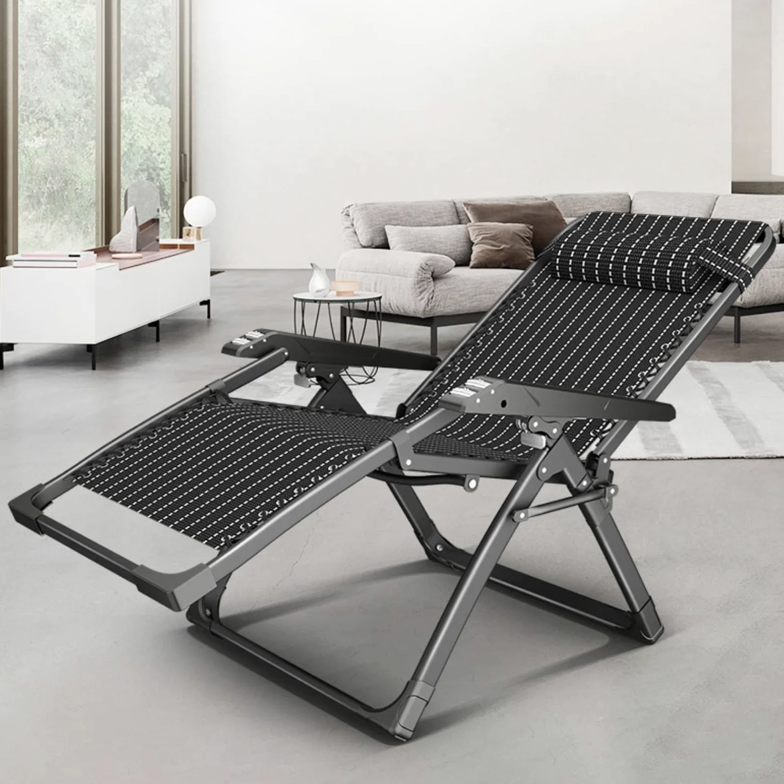 Silla de Gravedad Cero, Acolchada para Exteriores, Plegable y reclinable, Ideal para terraza, jardín, Porche, Piscina y Patio (Color: C, tamaño: 70 x 91 x 67 cm)
