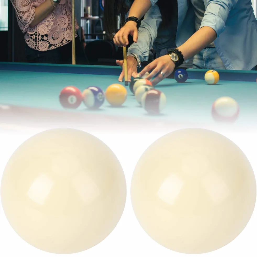 DEWIN Bola de Billar Blanca 5.72cm 2 Piezas Estándar