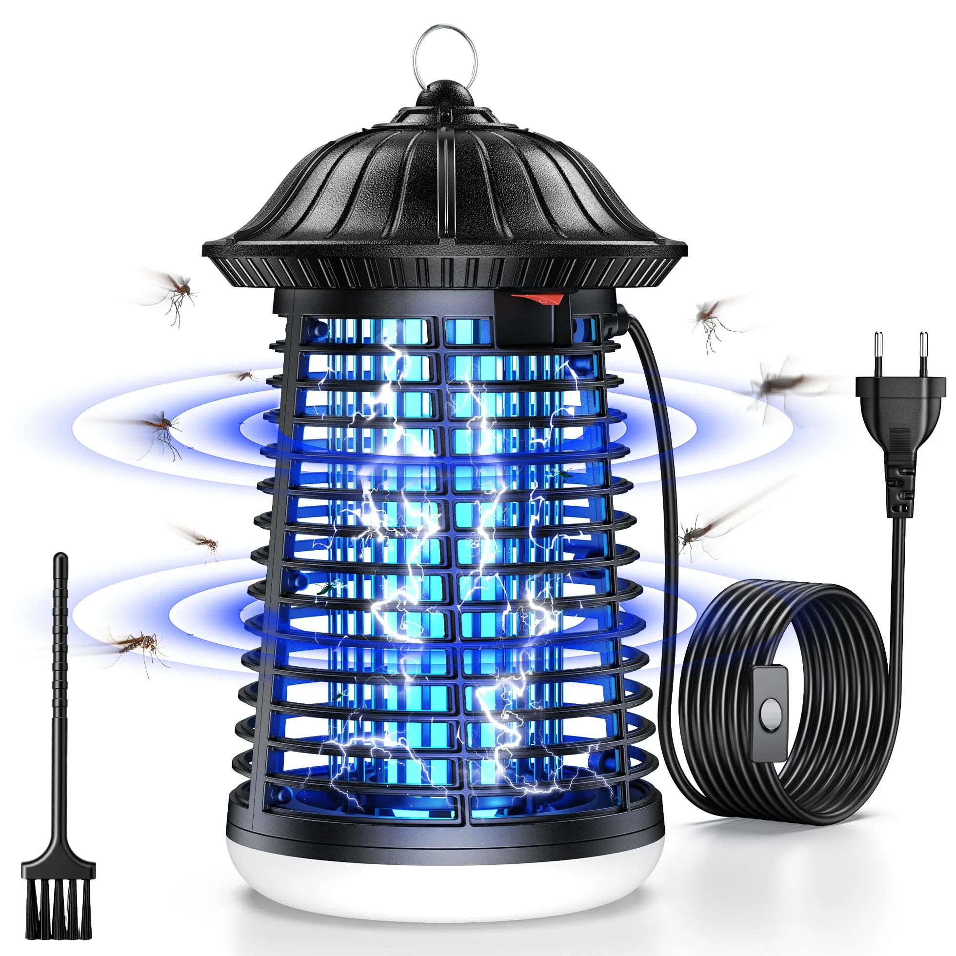 Lámpara Antimosquitos LED VIWAVE 4200V 15W UV Mata Mosquitos Eléctrico Exterior Interior IPX4 150m²
