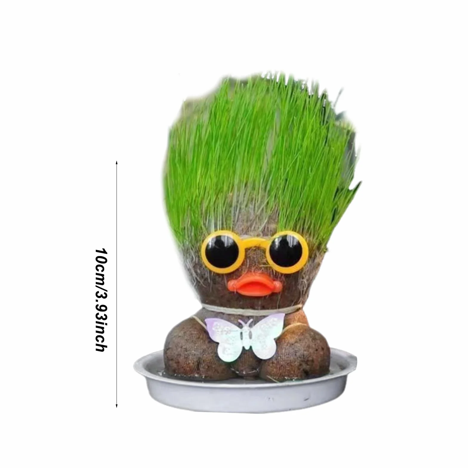 Muñeca De Hierba Kit Para Crecer Su Propio Cabello 10 Cm Decoración Educativa De Plantas