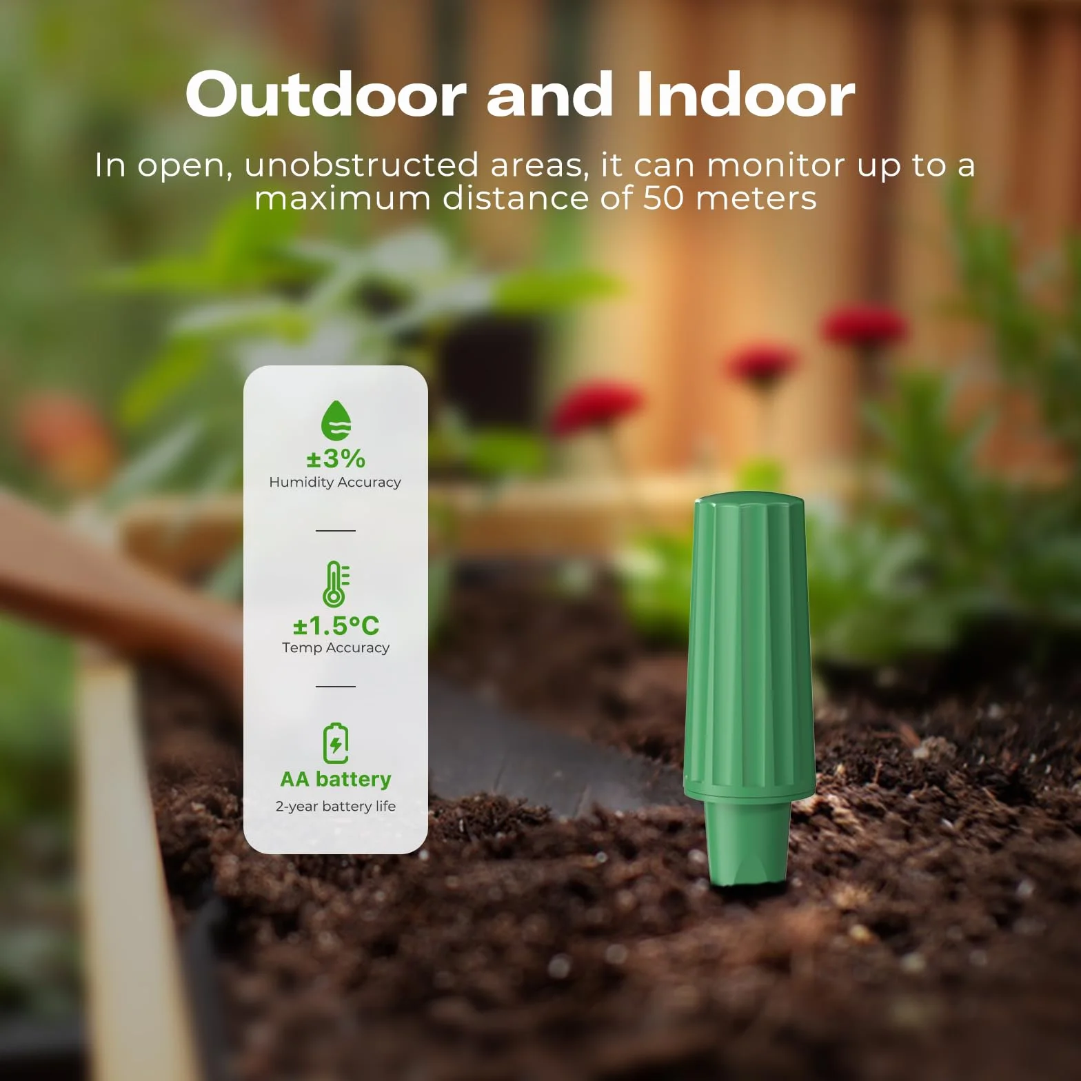THIRDREALITY Sensor de Humedad Inteligente para Suelo Gen2 Pack de 3, Zigbee