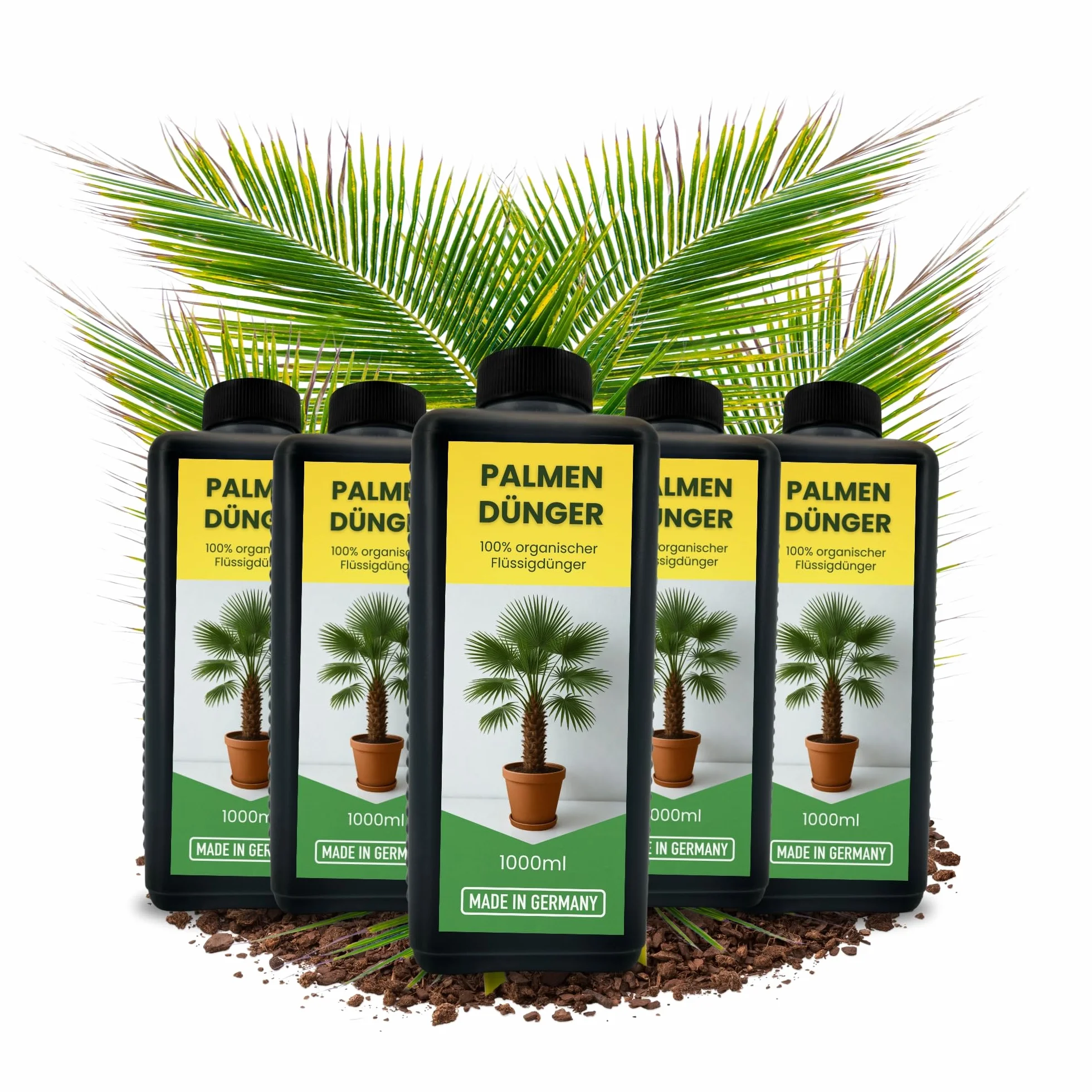 Abono natural para palmeras de cáñamo, 5 litros, 5 litros, 5 litros, abono líquido para interior y exterior, abono para plantas, abono orgánico para hojas y raíces, 5000 ml