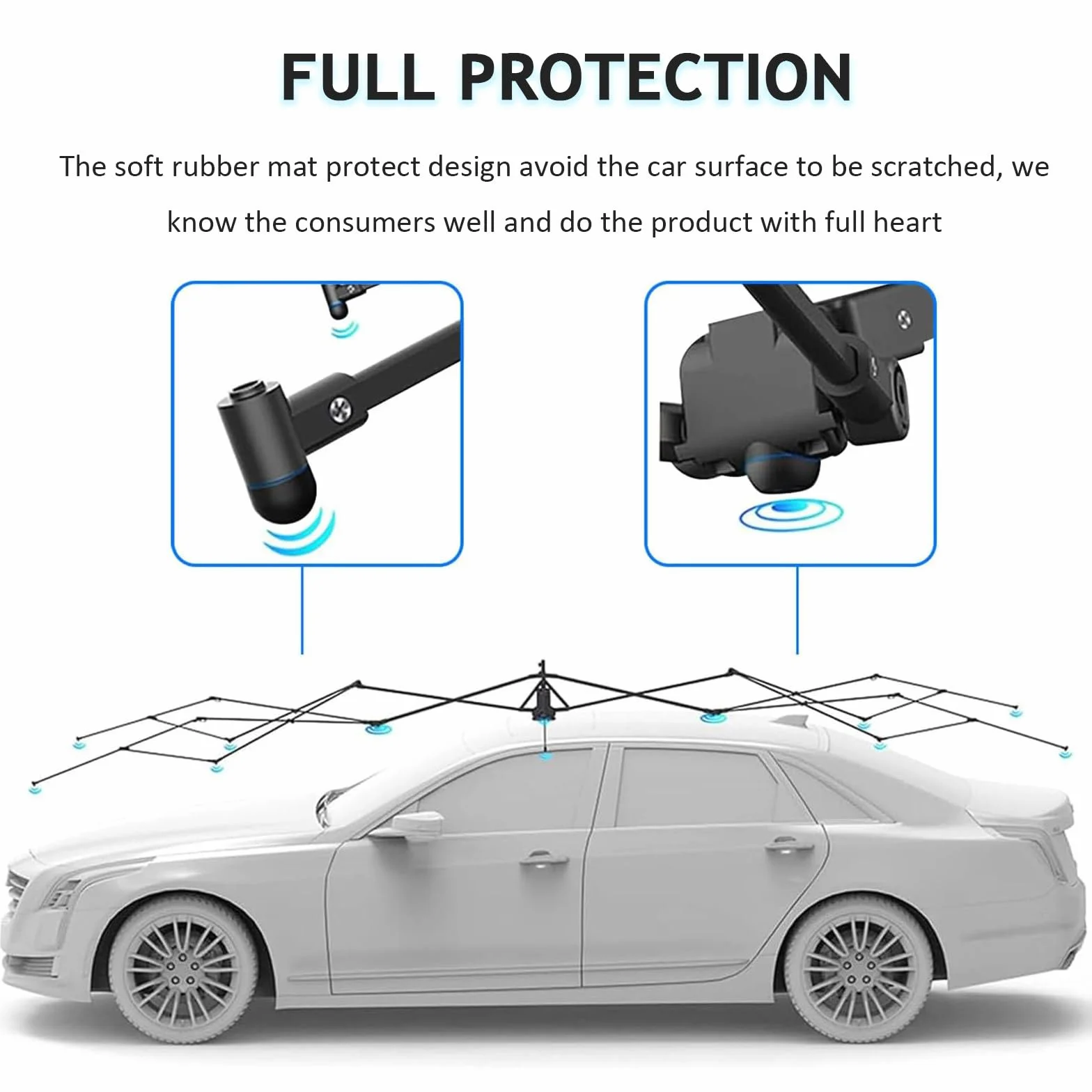 Cochera automática móvil con control remoto, toldo plegable portátil para proteger vehículo, Navy Blue 5.2m