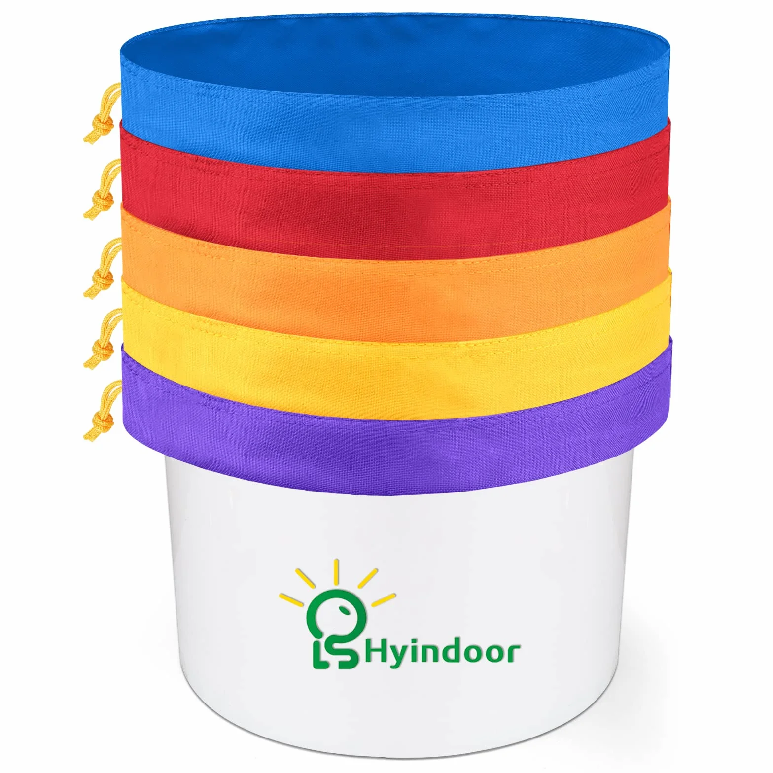 Hyindoor 4L 1 Gallon Bubble Hash Bag Bolsa de Extracción de Esencia de Hierbas Juego de 5 PCS