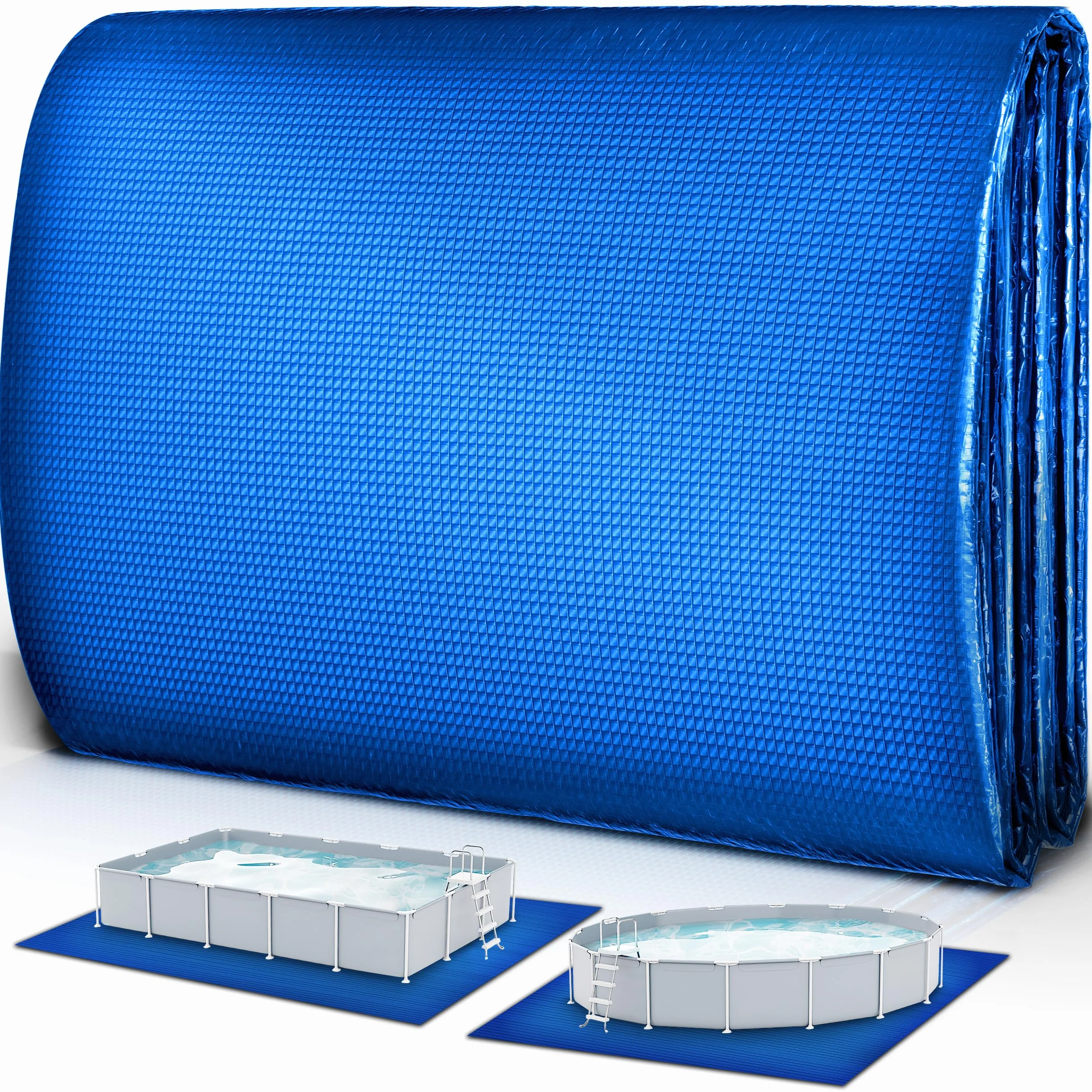Tillvex Tapiz para Piscina Suelo 338 x 239 cm Rectangular 250 g/m² Resistente UV
