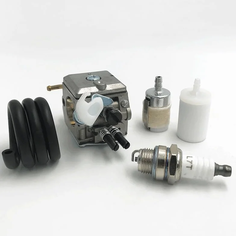 Piezas de herramientas de jardinería Kit de bujías de manguera de filtro de combustible de carburador HUNDURE apto for HUSQVARNA 372 371 365 362 piezas de repuesto de motosierra de Gas 503470501 50362