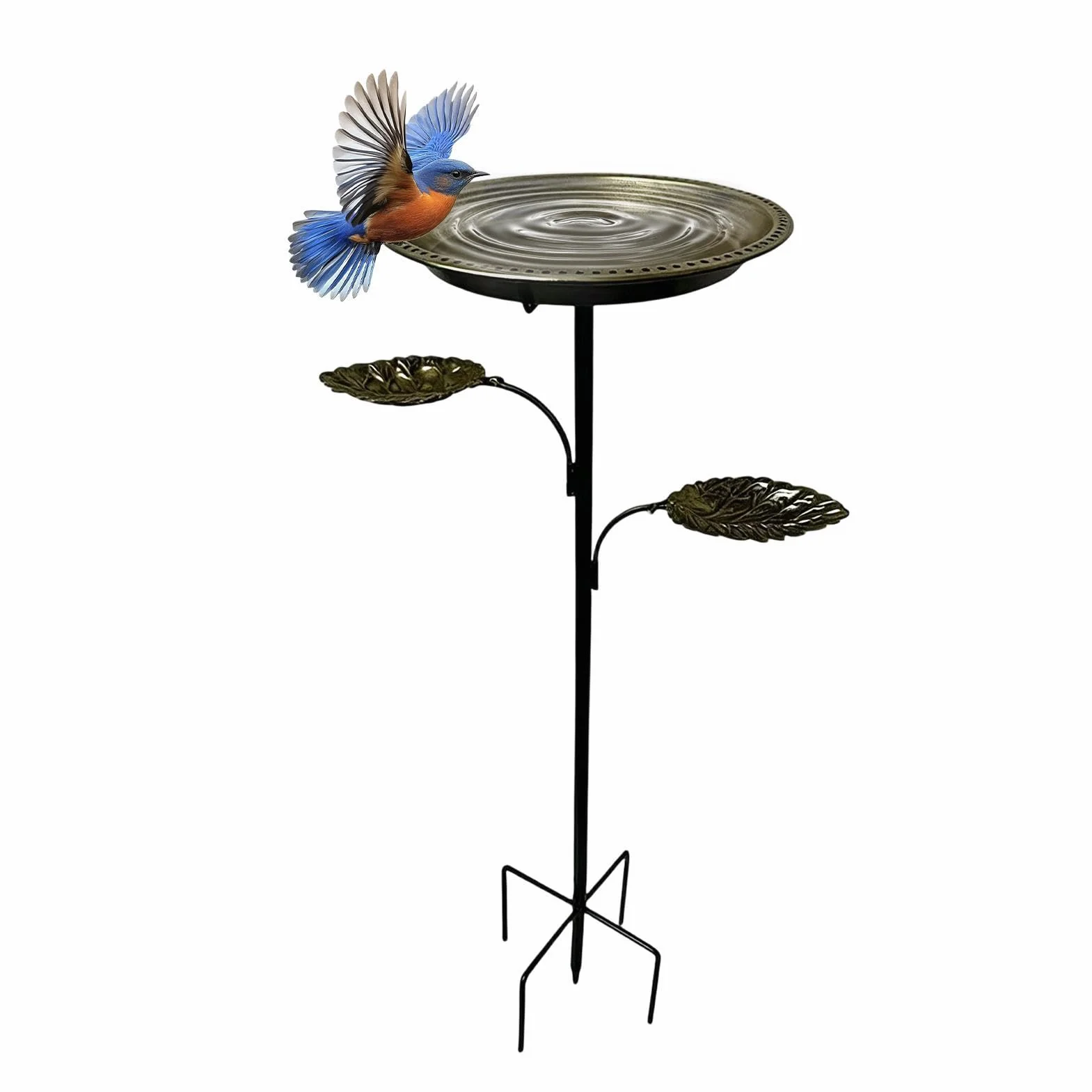 Baños para Pájaros de Exterior vintage decorativo resistente al clima | Estaca Grande para Bebedero de Aves Para Aviario De Loro Monje Alimentación Loros Hogar Jardín Patio Paisajismo Parque