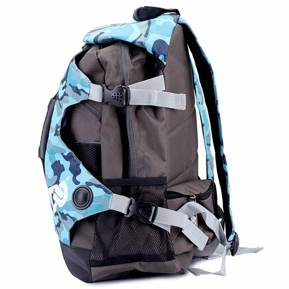 Baoblaze Rodillo Patines en Línea Mochila de Transporte Camuflaje