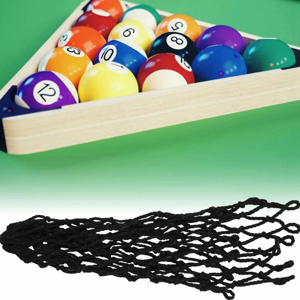 Mesa de Billar Bolsillo Hilo de Algodón Bolsa de Malla 6PCS Set