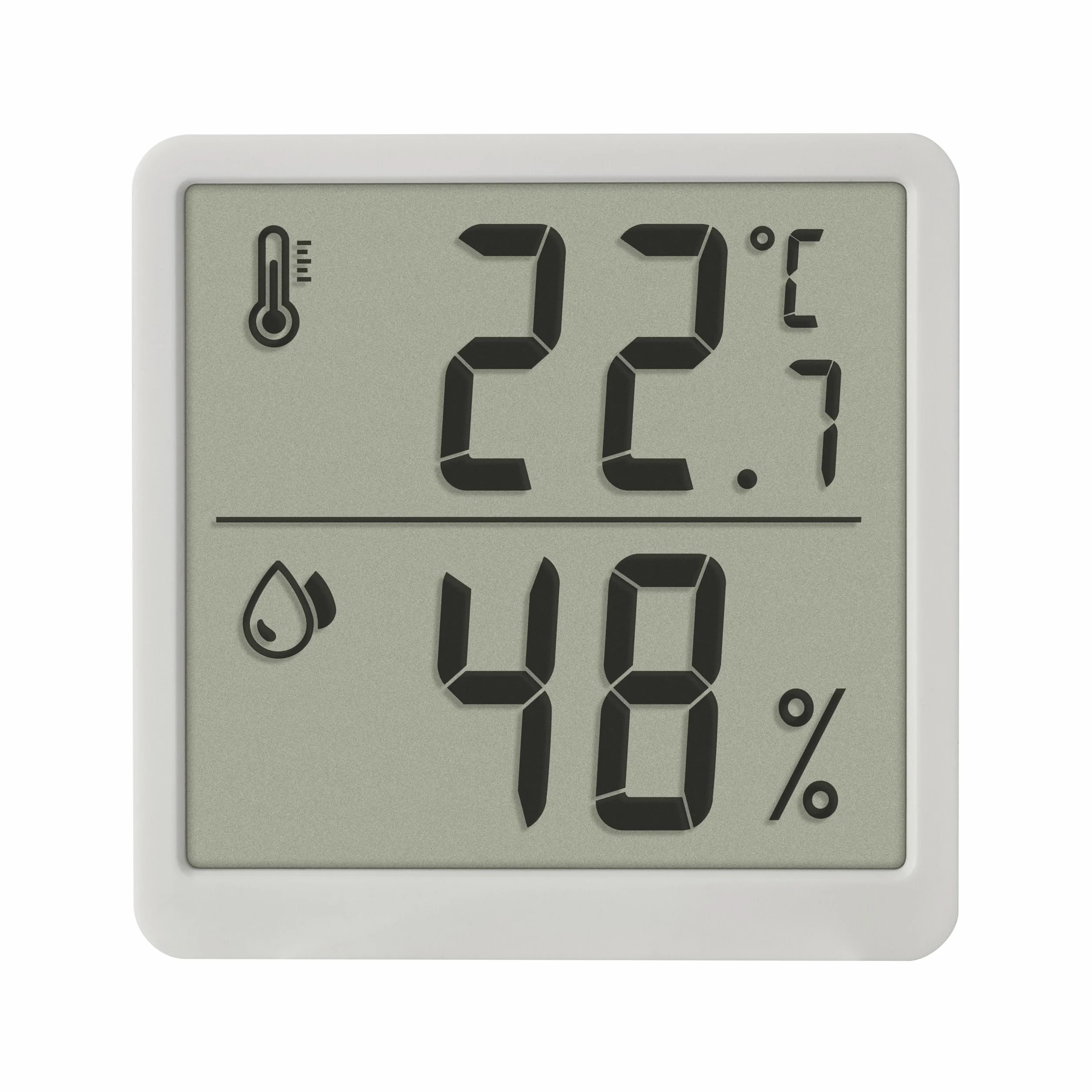 TFA Dostmann Termohigrómetro Digital 2 Unidades 30.5059.02.02 Blanco