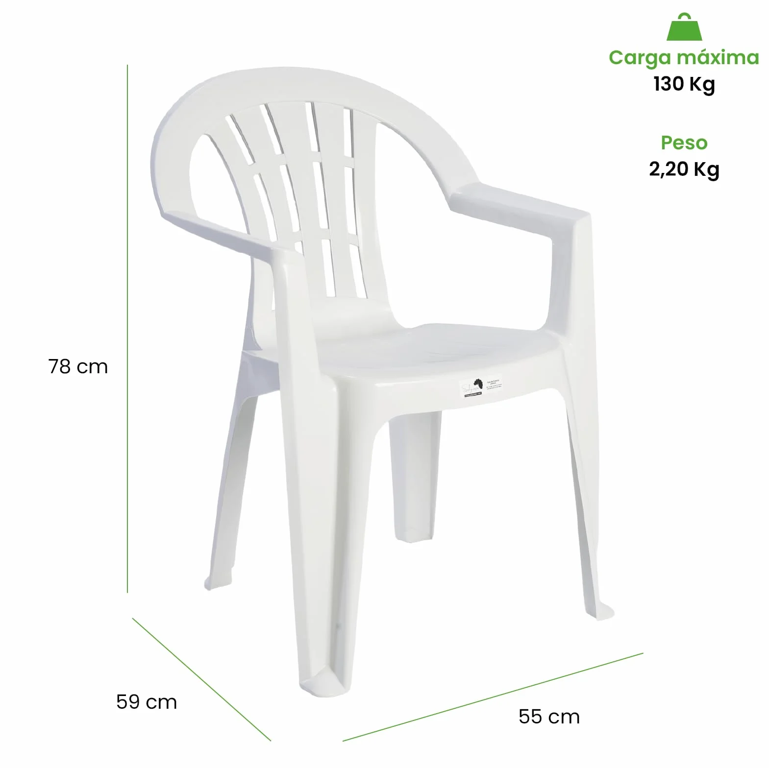 Conjunto Mesa Plegable y Sillas Terraza, Pack 4 Sillas PVC con Reposabrazos y Mesa Plegable Rectangular Tipo Maleta 180x76 cm, para Exterior, Camping, Comedor Auxiliar y Hostelería