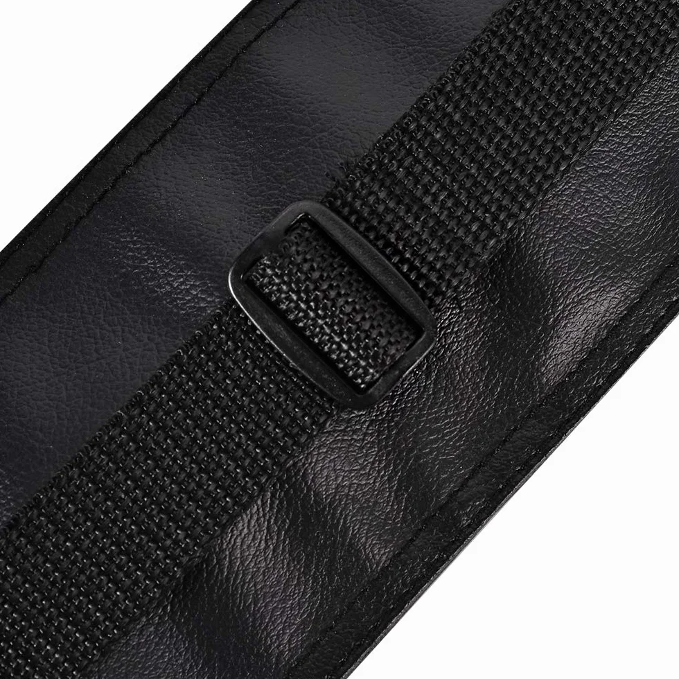 Billiard Pool Cue Stick Carrying Case Bag 32 Inches Black Leather Fabric
