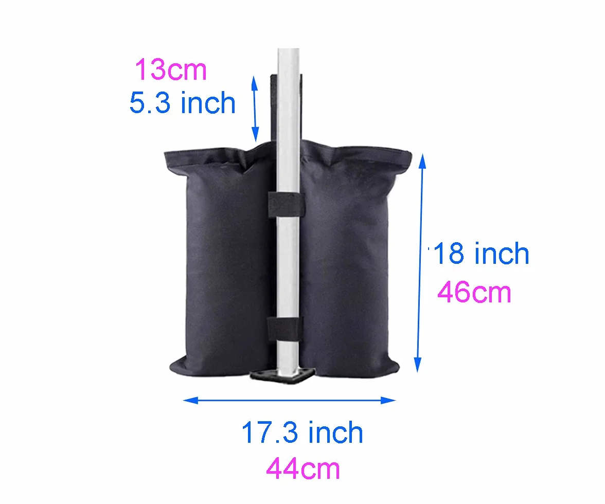 Bolsas de Peso de Grado Industrial, Bolsas de Arena, Pesas de Pierna para Tienda de campaña de toldo Plegable, Paraguas de Patio, Muebles al Aire Libre (Solo Bolsas, Arena excluida)