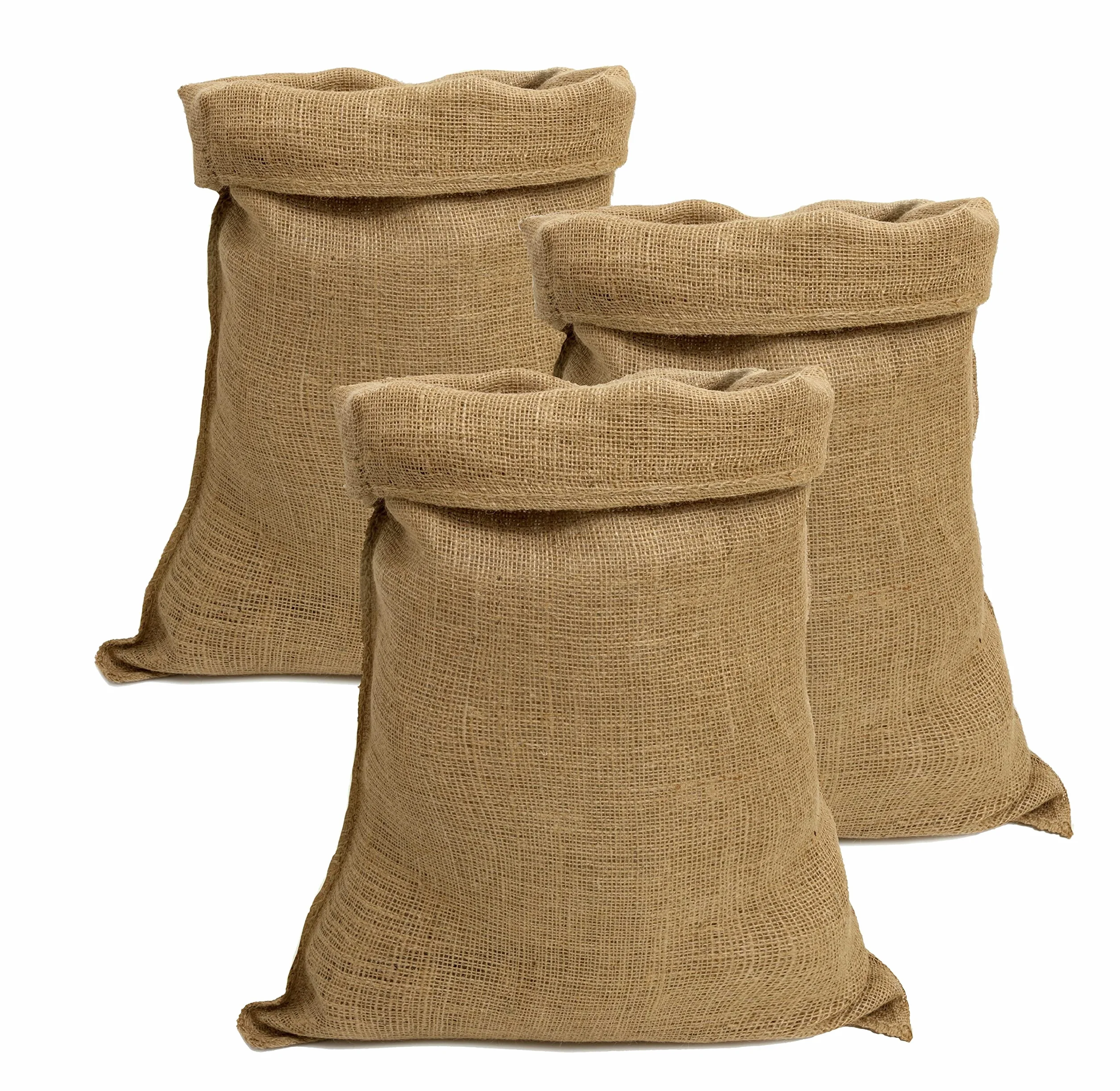 Sacos de yute gran tamaño 80x50 cm Fabricado en Italia 3 unidades