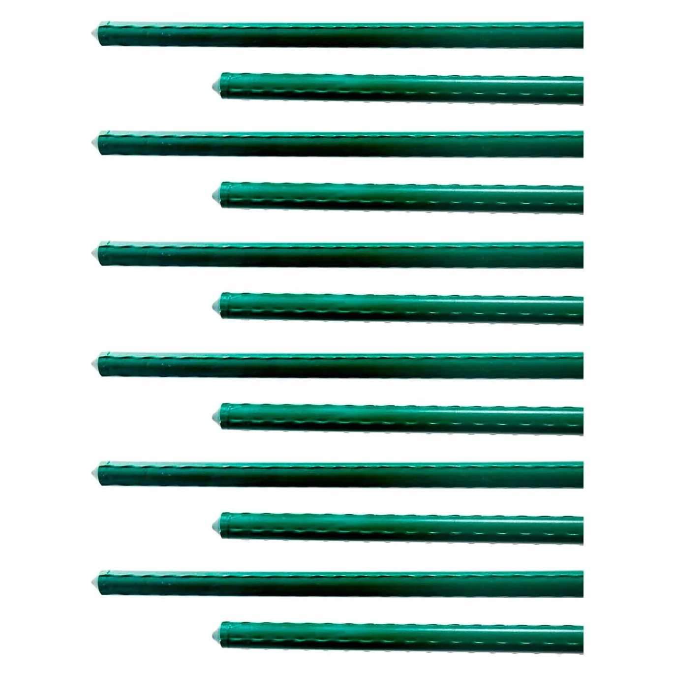 ACAN Tradineur - Pack de 48 tutores de Acero plastificado para Plantas de diámetro 1,60 x 120 cm, Ideal para el Cuidado del jardín. Varillas para el Cuidado de Plantas y arboles (Color Verde)
