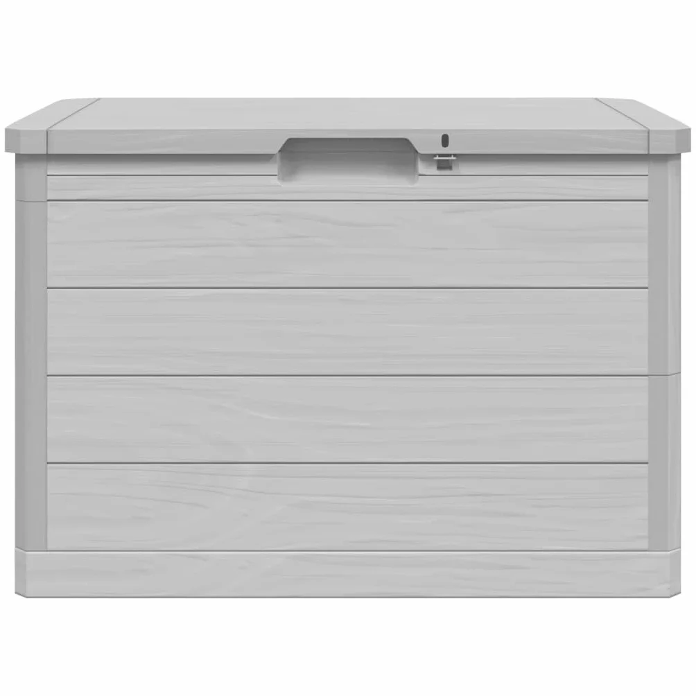 VidaXL Baúl para Cojines de Jardín Polipropileno Gris 77,5x44,5x53 cm Caja de Almacenaje
