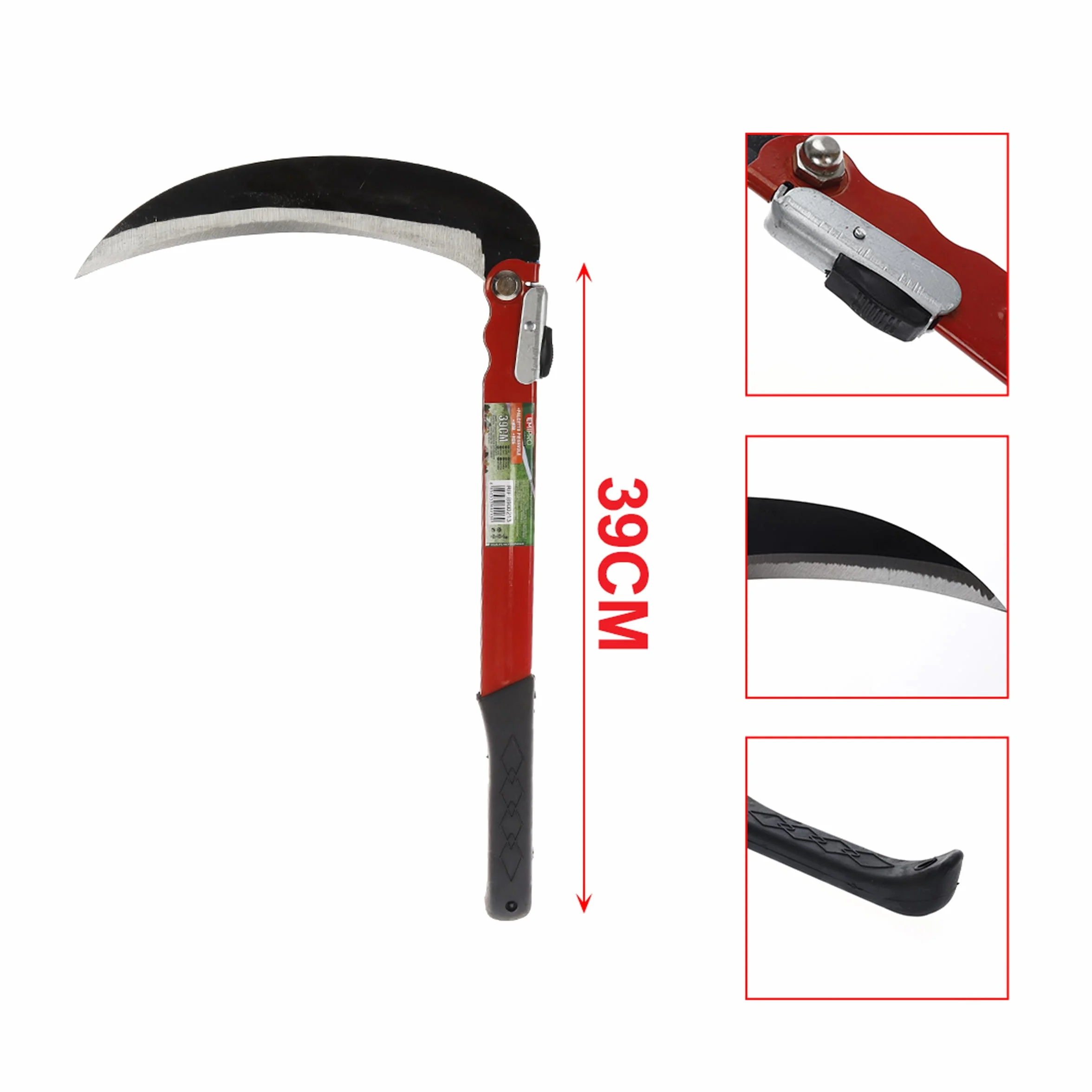 Guadaña plegable 490 mm hoja 230 mm multiusos jardinería