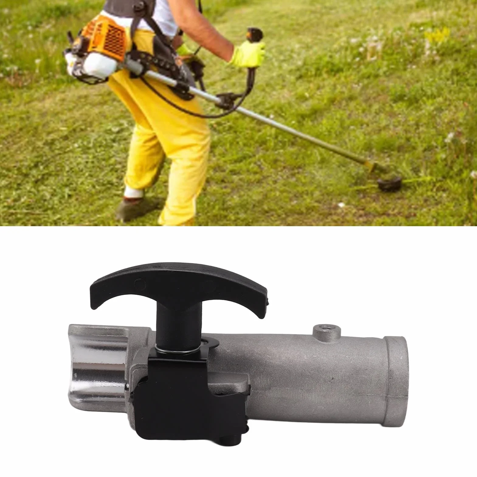 HEEPDD 7 Estrías 26 Mm Desbrozadora Eje Conector Abrazadera de Unión Piezas de Jardín