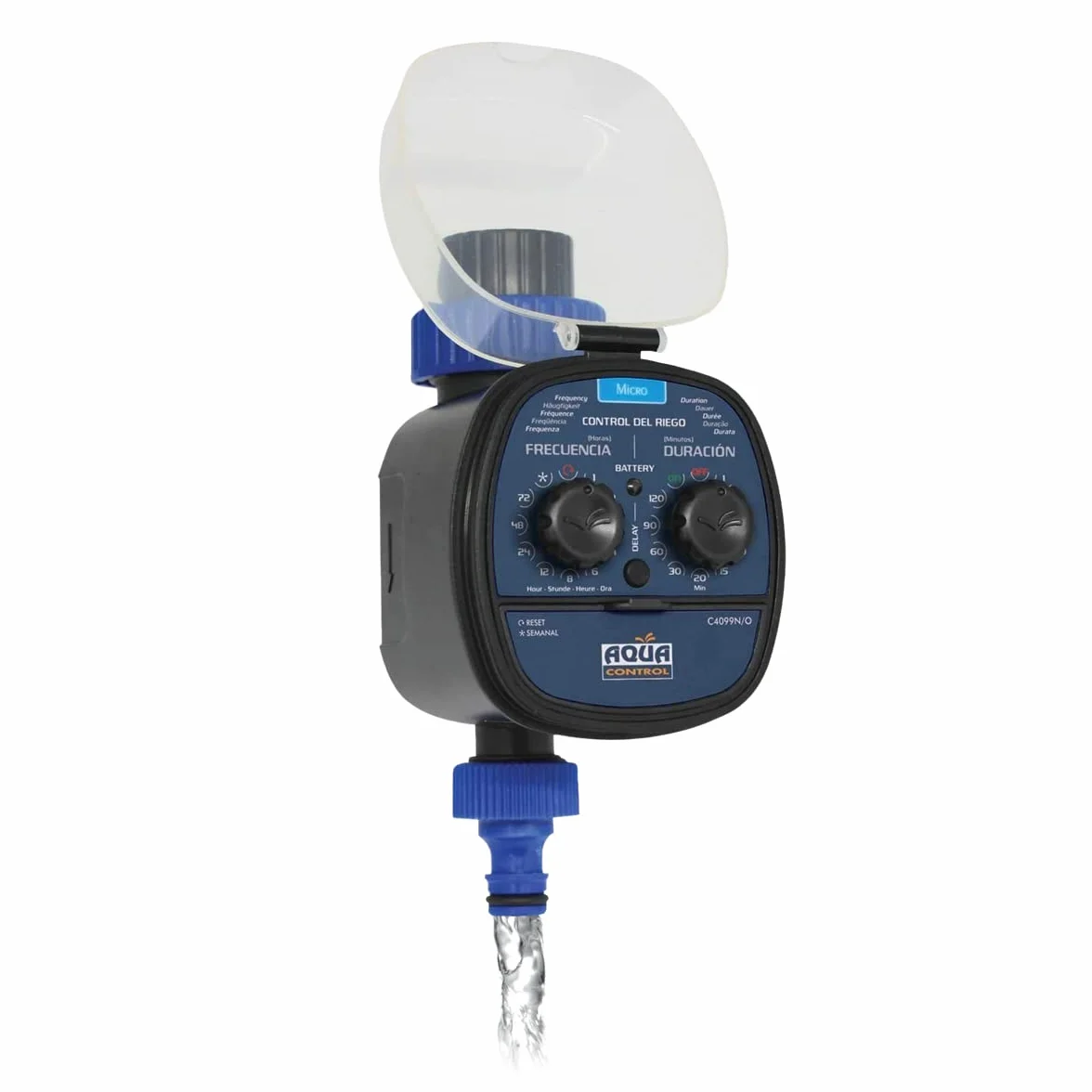 Aqua Control C4099O Programador de Riego para Jardín, 0 Bar, Azul