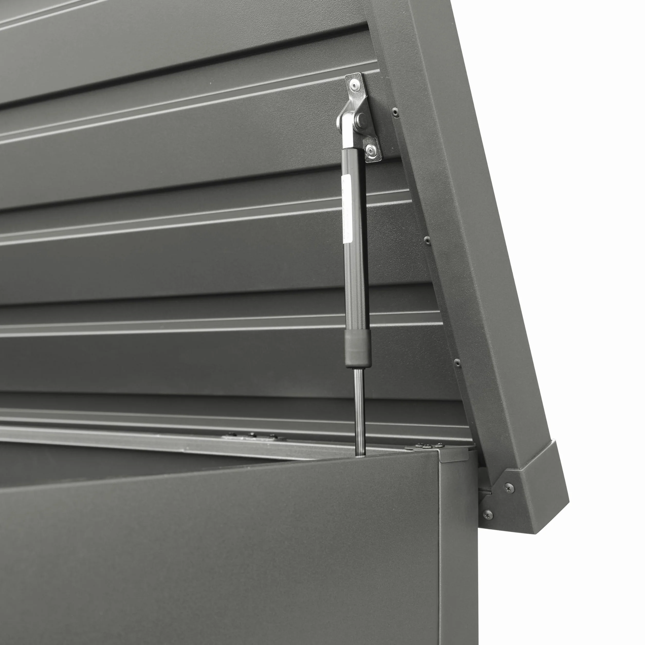 GFP PRIMEYARD® Baúl Exterior Metálico 182x84x72 cm Antracita Impermeable