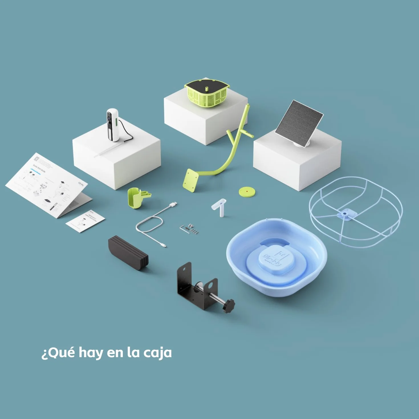RELI Birddy Original Smart Bird Bath con cámara solar
