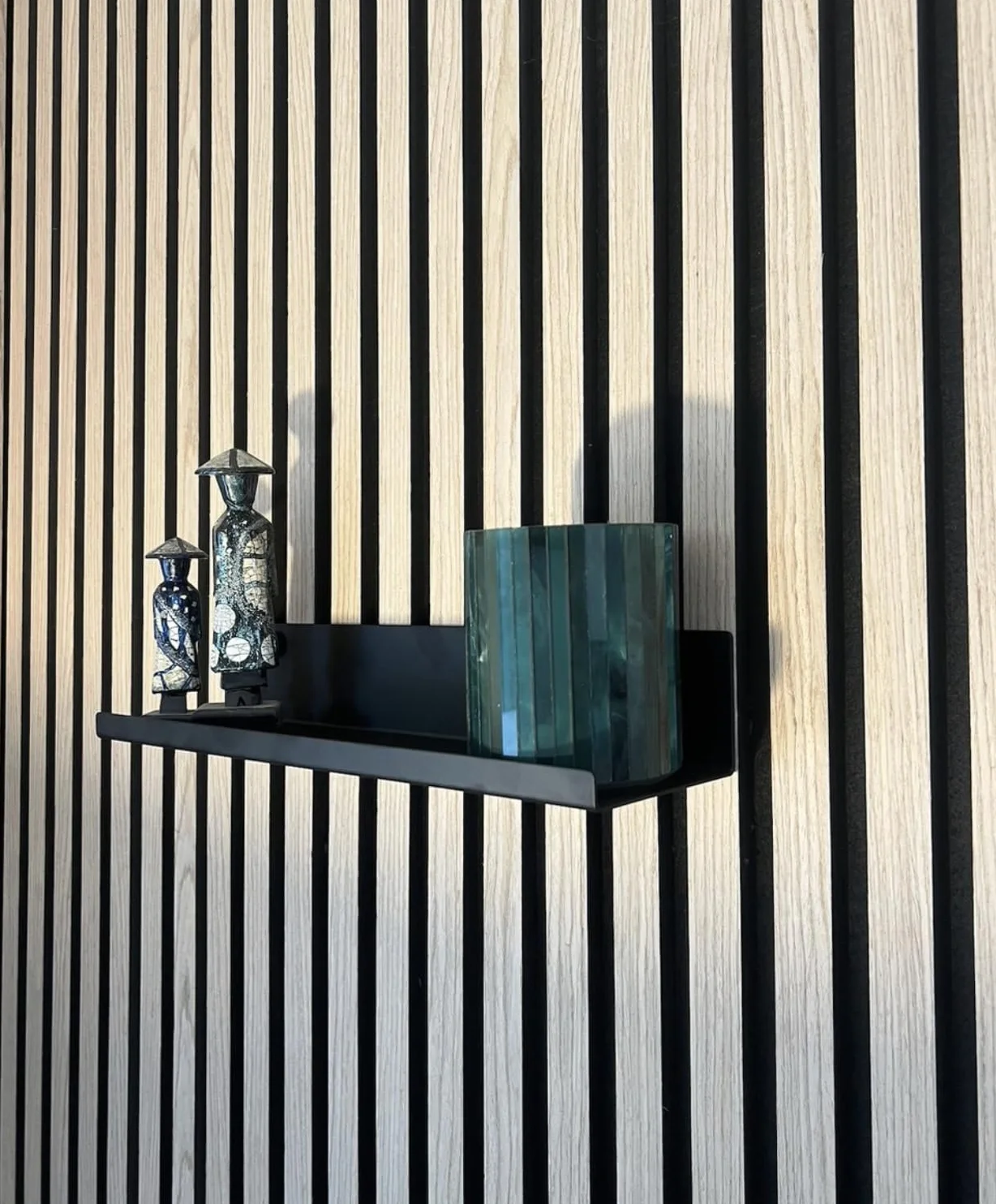 Estante De Pared para Paneles Acústicos Metal Ancho 30,4 Cm No Requiere Taladros