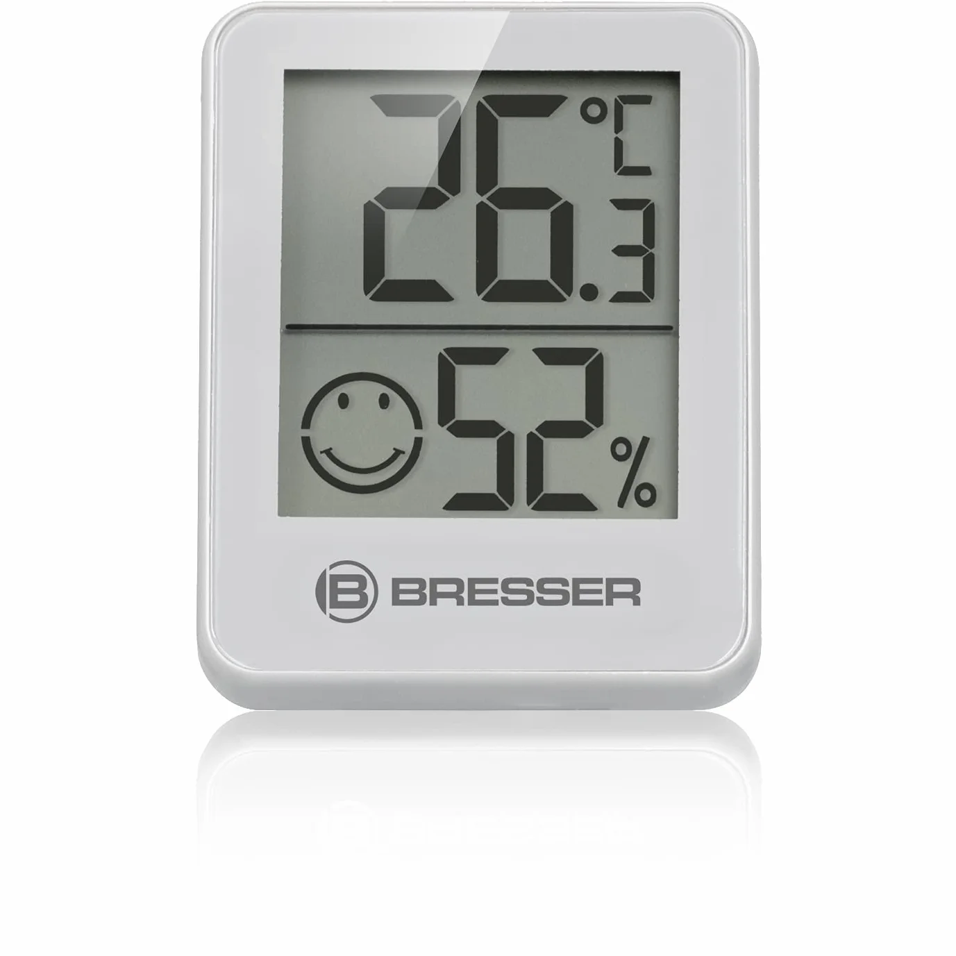 BRESSER Temeo Termómetro Higrómetro Set de 6 Higroindicadores para Pared, Indicador de Temperatura Interior, Blanco