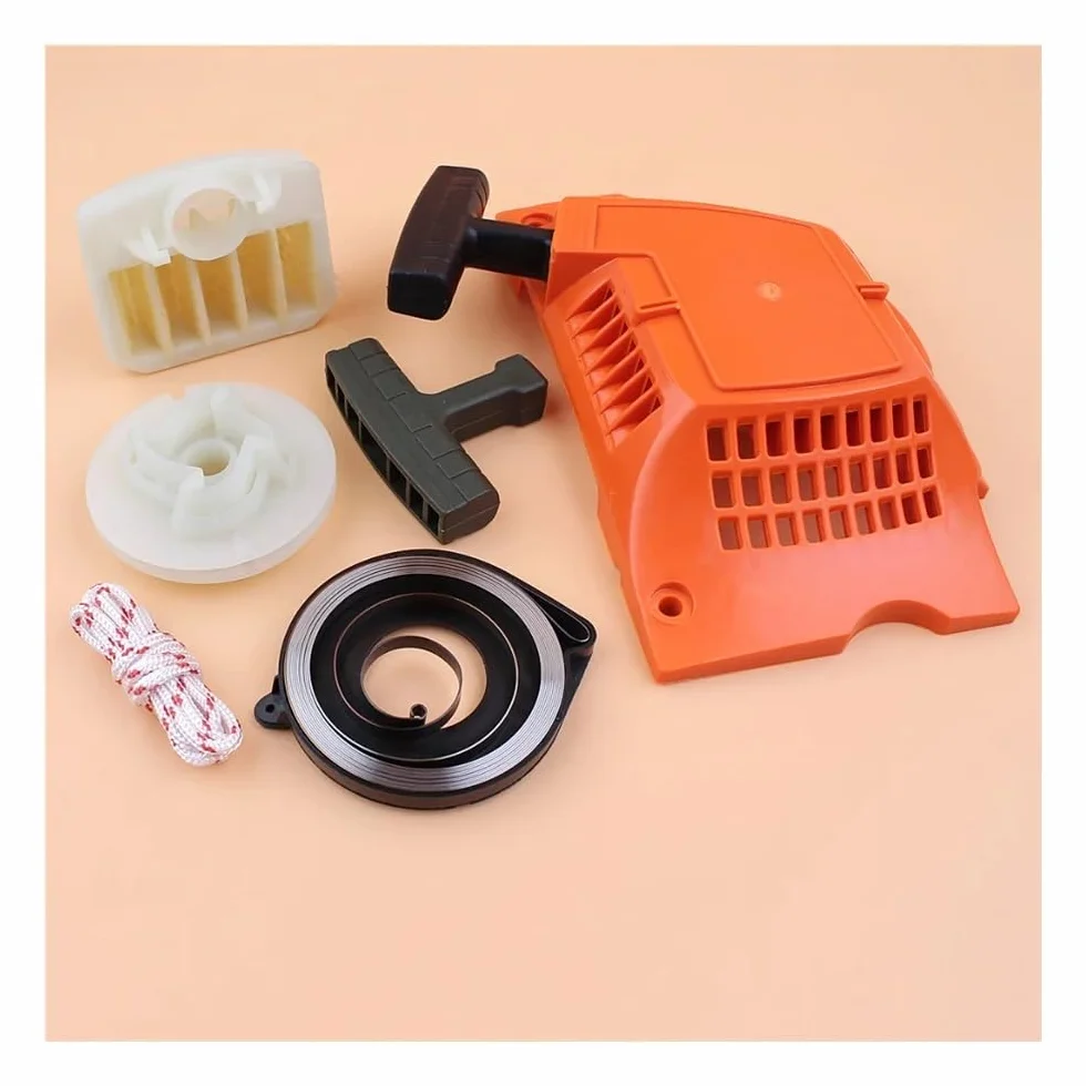 Kit de puesta a punto del filtro de aire del arrancador de retroceso for motosierra de gasolina 350 340 345 346 346XP Repuestos for motosierra 537 10 47 02 Piezas de repuesto