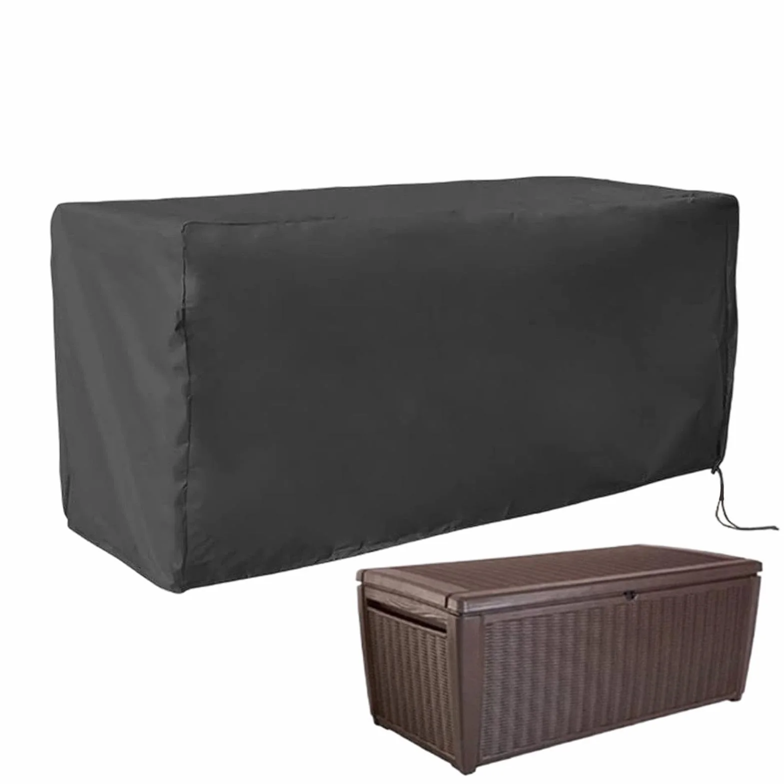 Generisch Baúl multiusos para jardín 100 cm resistente al agua UV 123 x 62 x 55 cm