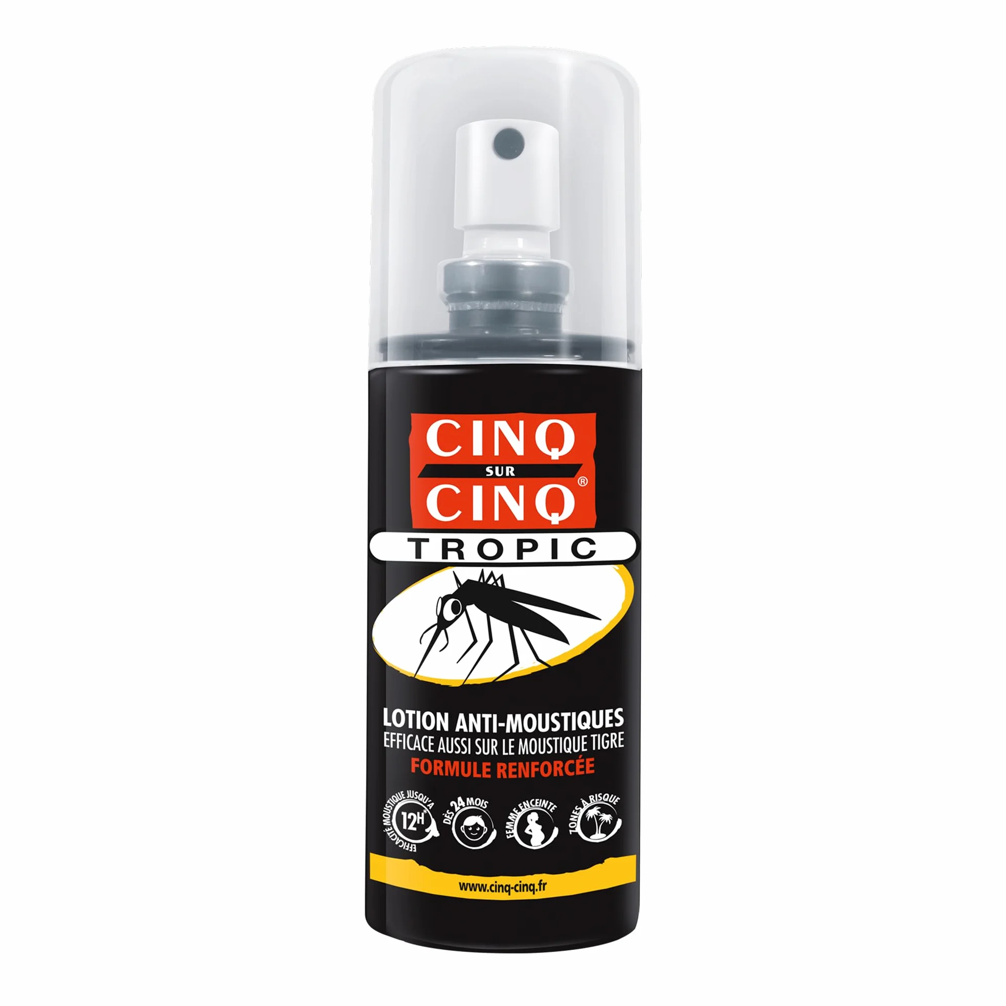 Cinq sur Cinq - Kit Haute protection contre les Moustiques Spray Tropic 100 ml + Spray Vètement 100 ml