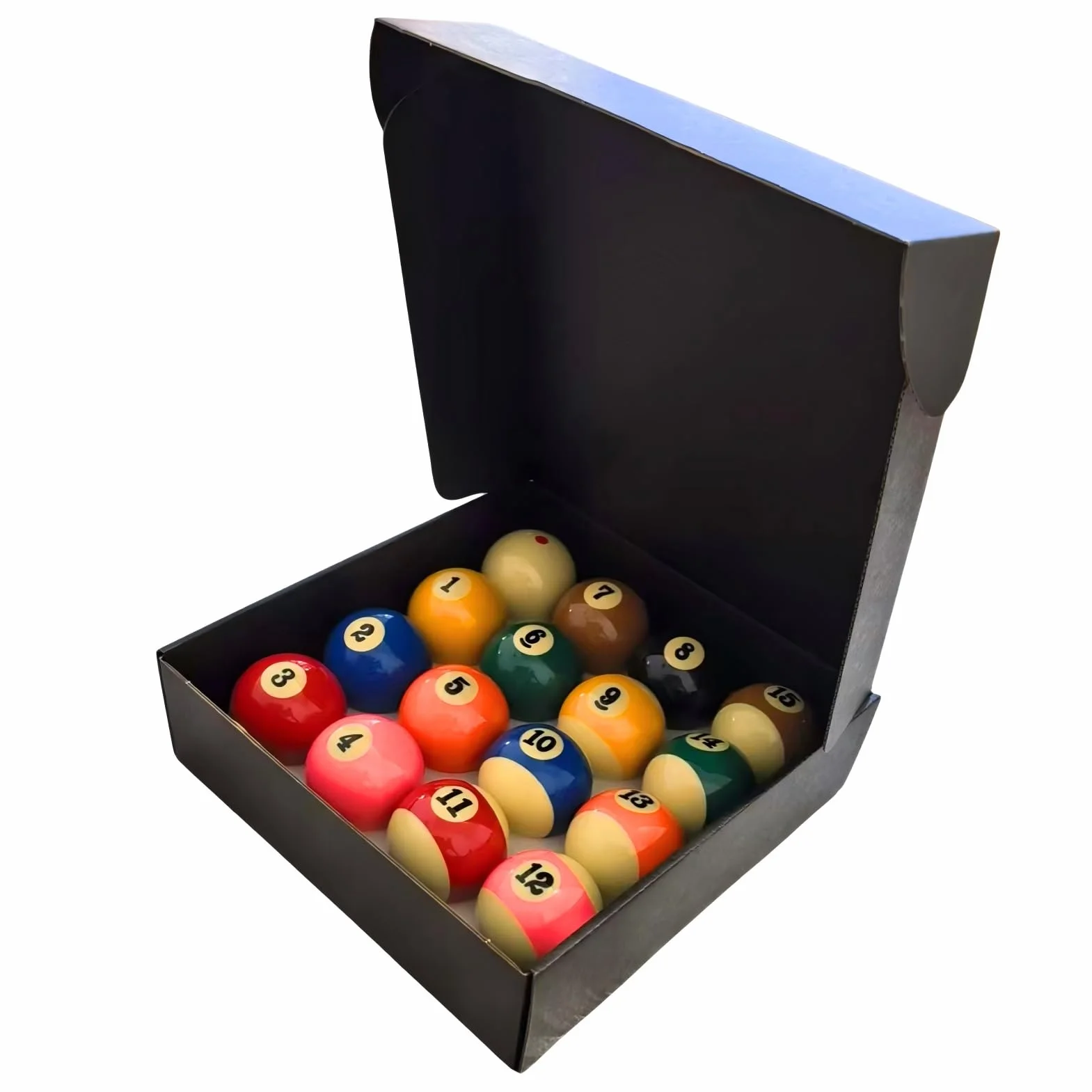 Juego de Bolas de Billar 57,2 mm 16 Piezas Resina Standard para Competición