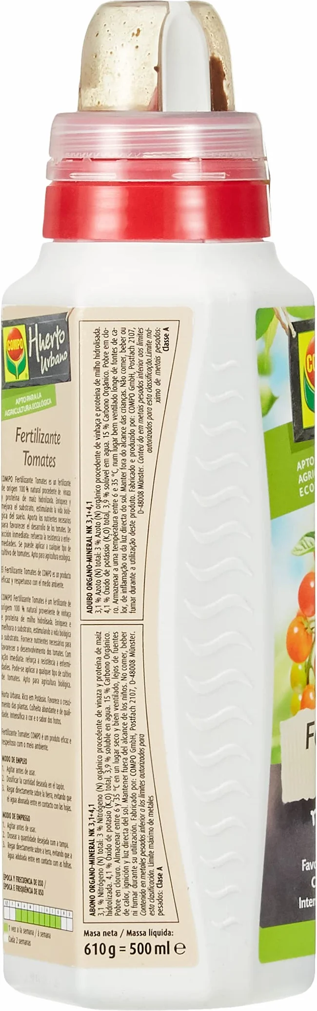 COMPO Fertilizante líquido para tomates, 500 ml