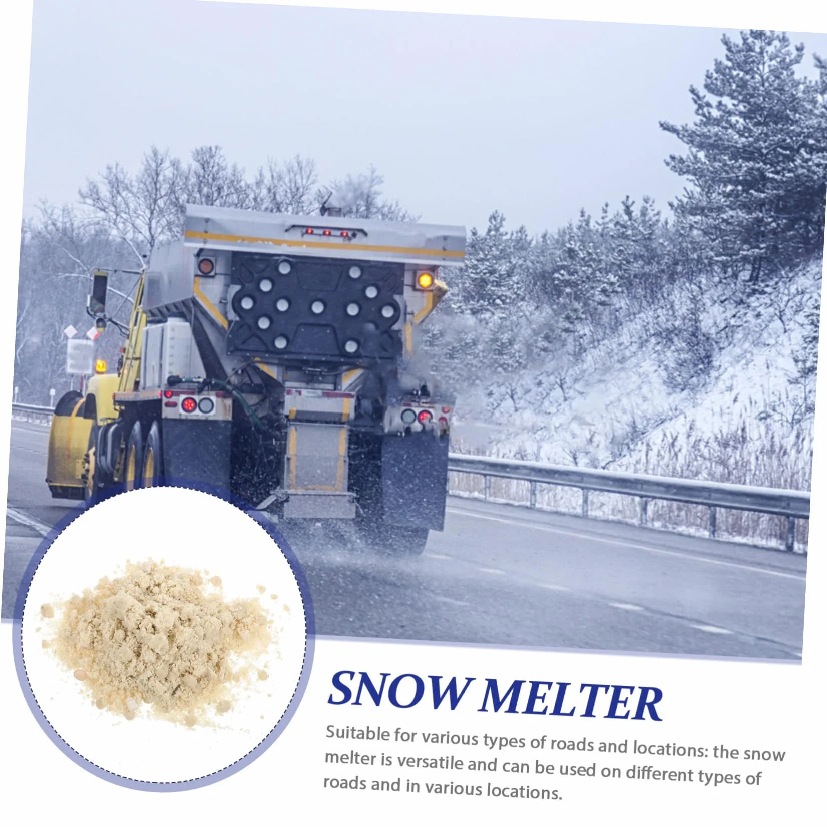 ibasenice 1 Paquete Descongelante de Nieve Ecológico Rápido y Eficaz para Remoción de Hielo Carreteras Calles Residenciales y Áreas Comerciales