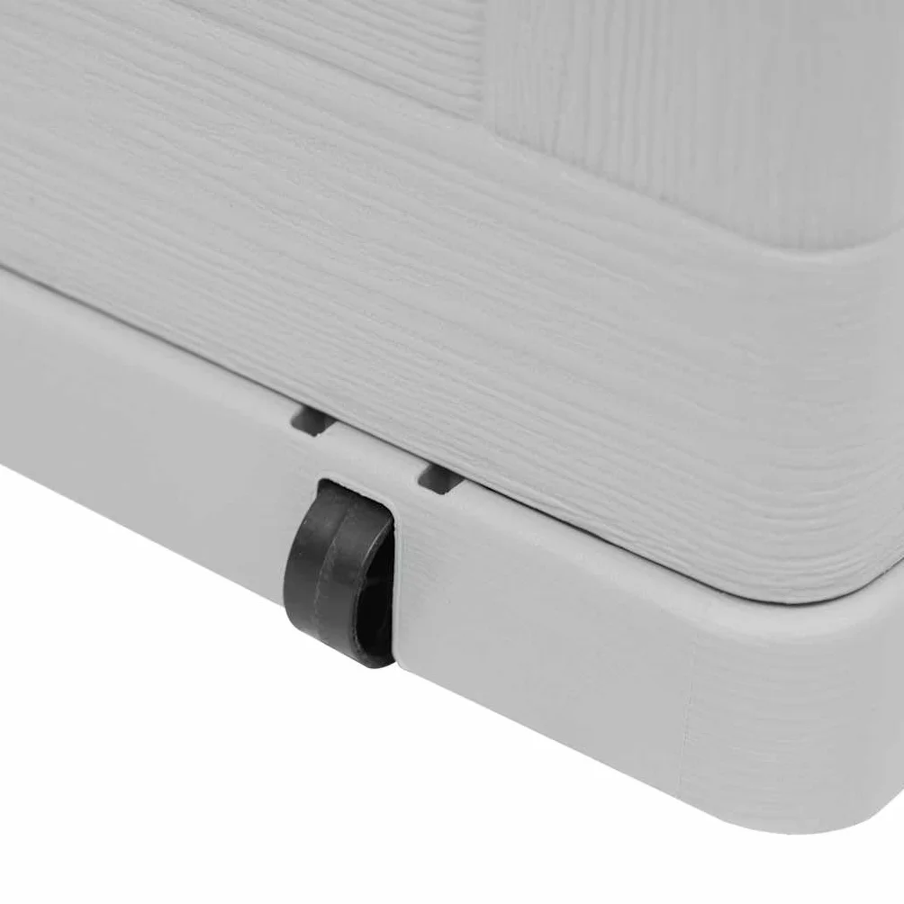 vidaXL Caja Almacenamiento Jardín 420 L Gris Claro