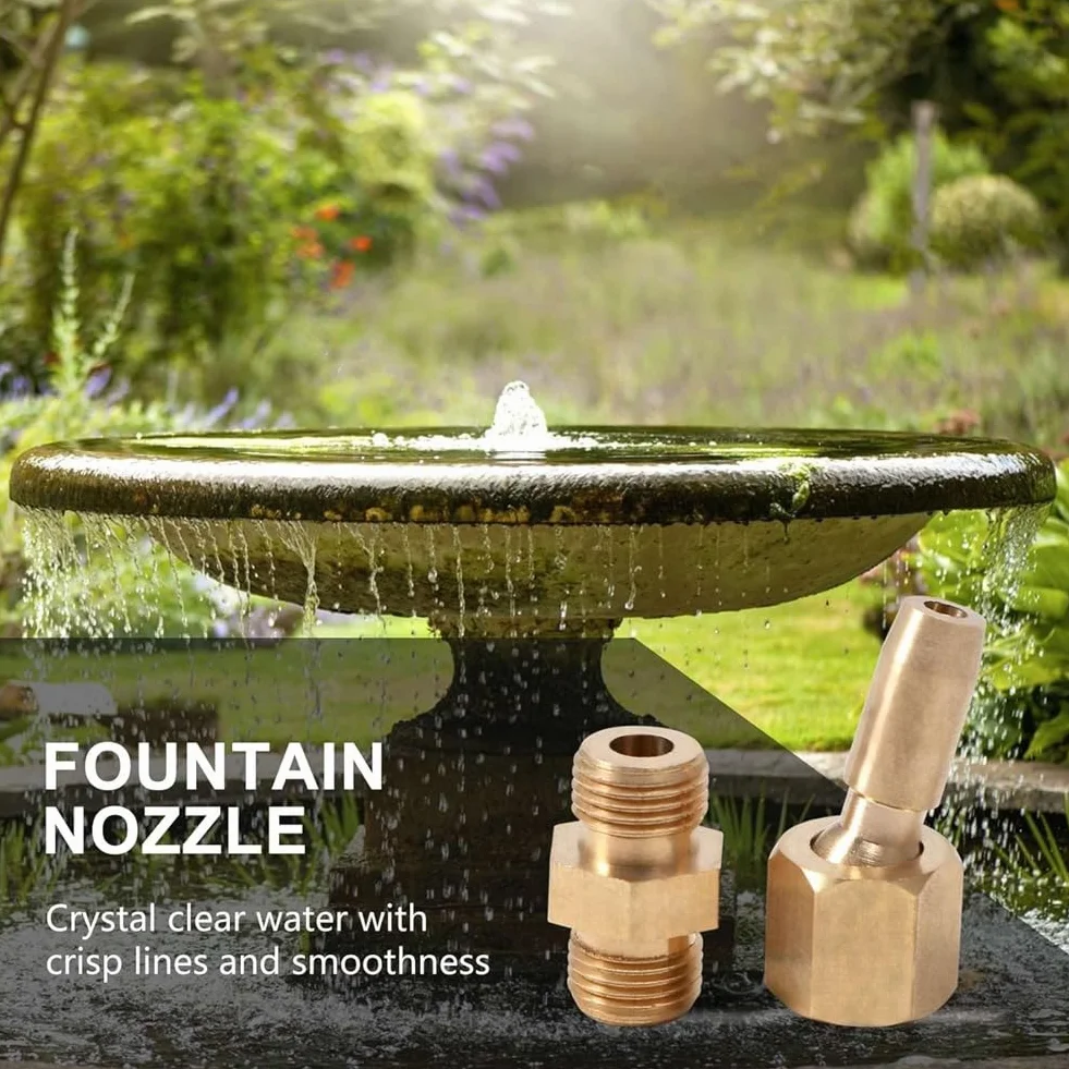 Boquillas de Latón 1/8 Pulgadas para Fuente de Agua, Decoración de Paisaje