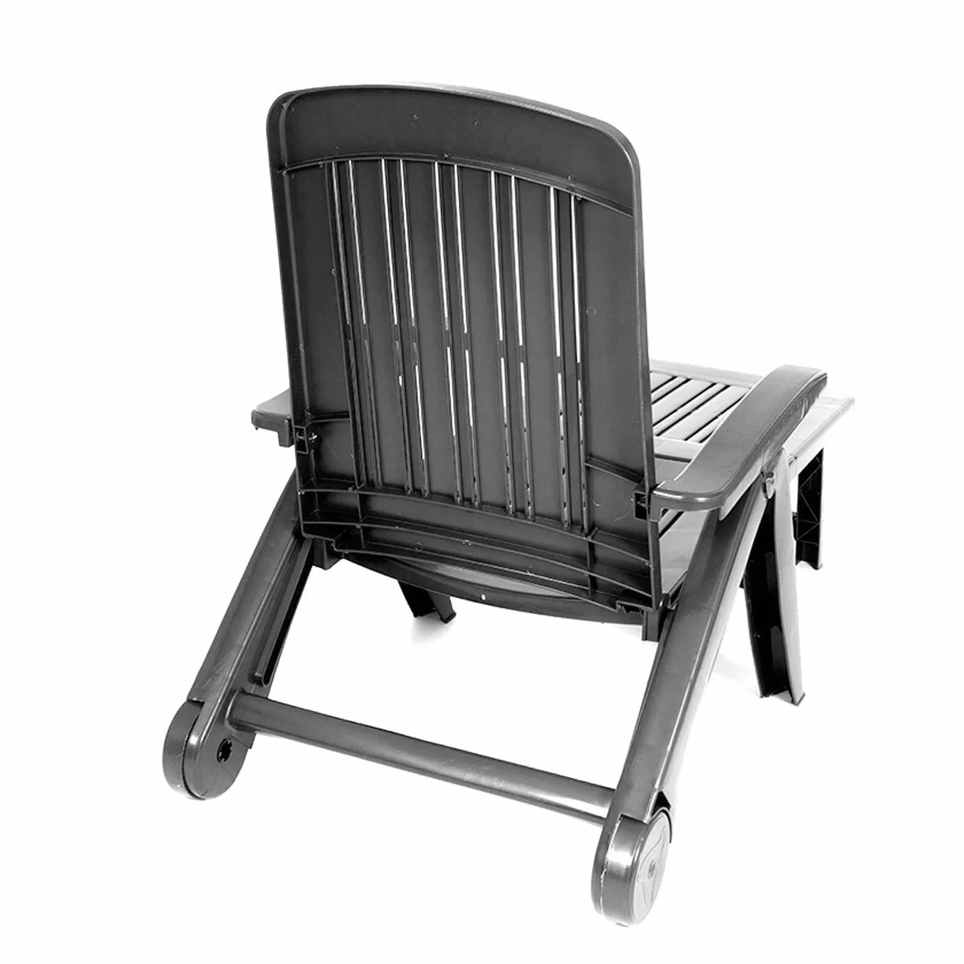 CREVICOSTA QUALITY MARK MARCAS DE CALIDAD - CANCÚN - Tumbona de Resina Plegable y reclinable. 72 x 60 x 190 cm (Antracita)
