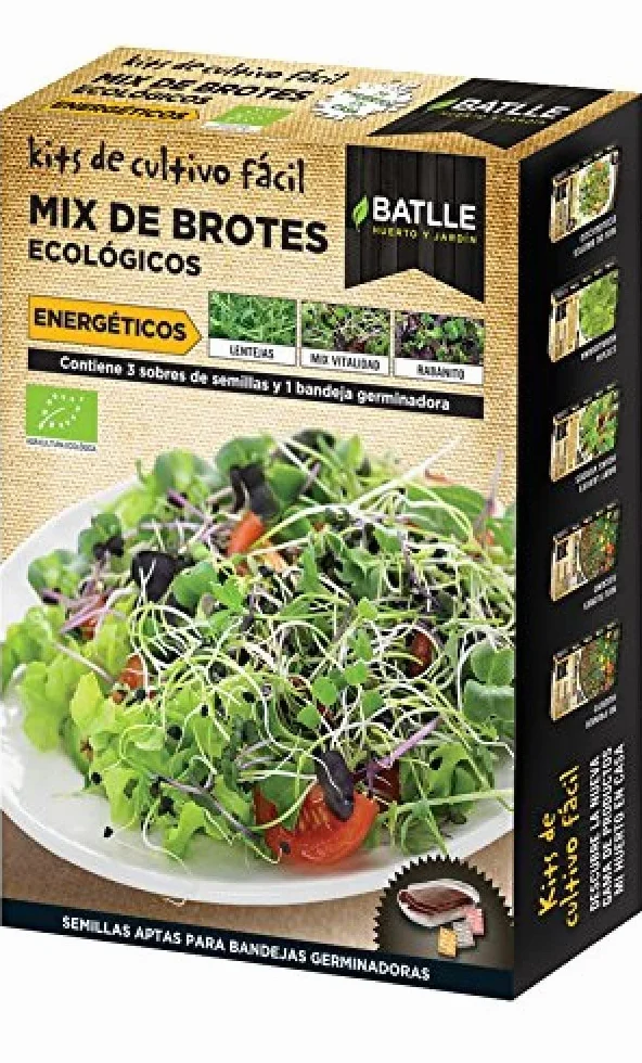 Semillas Batlle Kit Cultivo Fácil MIX BROTES energéticos ECO