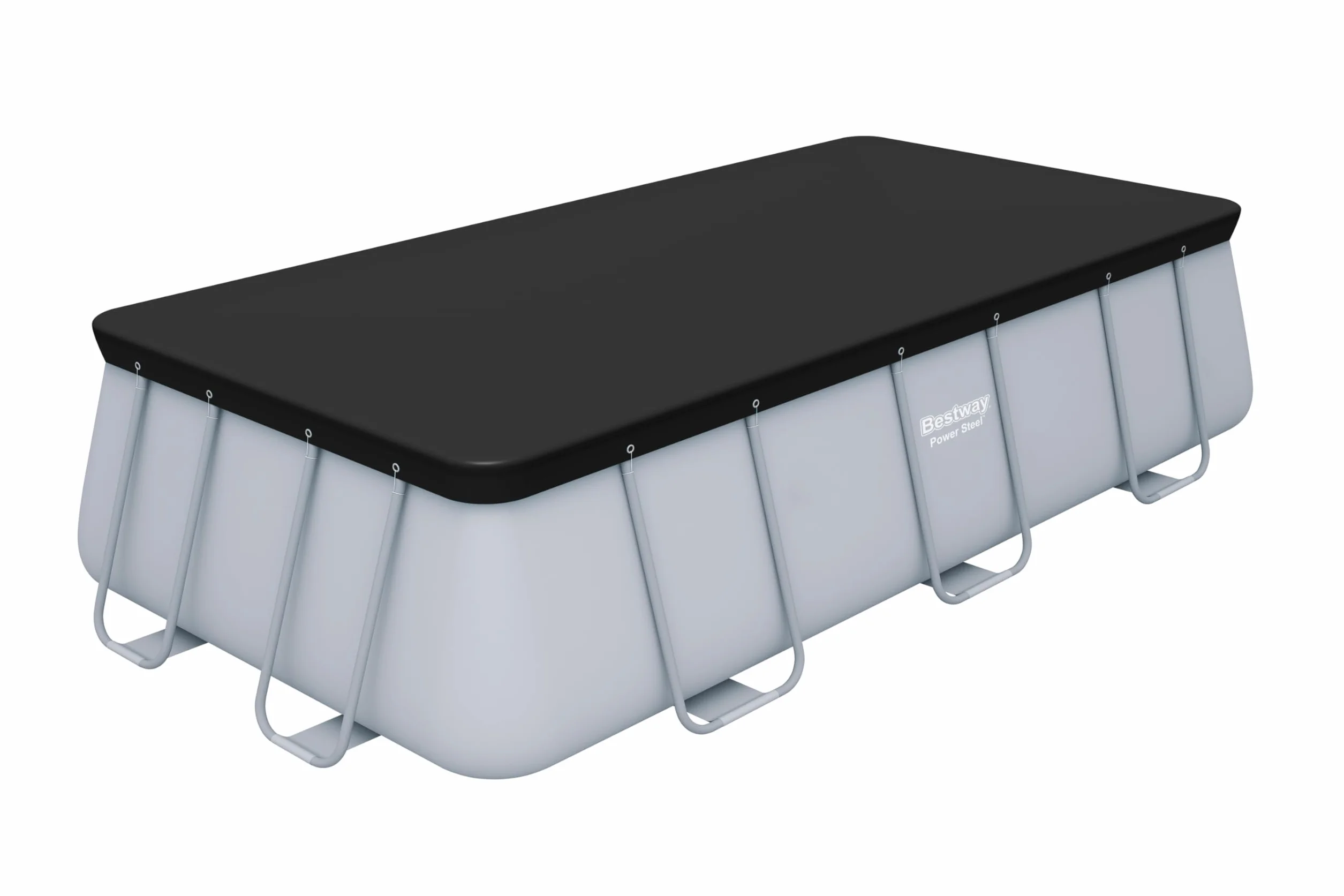 BESTWAY Cobertor de Invierno Rectangular 396x185 cm Negro para Piscinas 412x201 cm 404x201 cm
