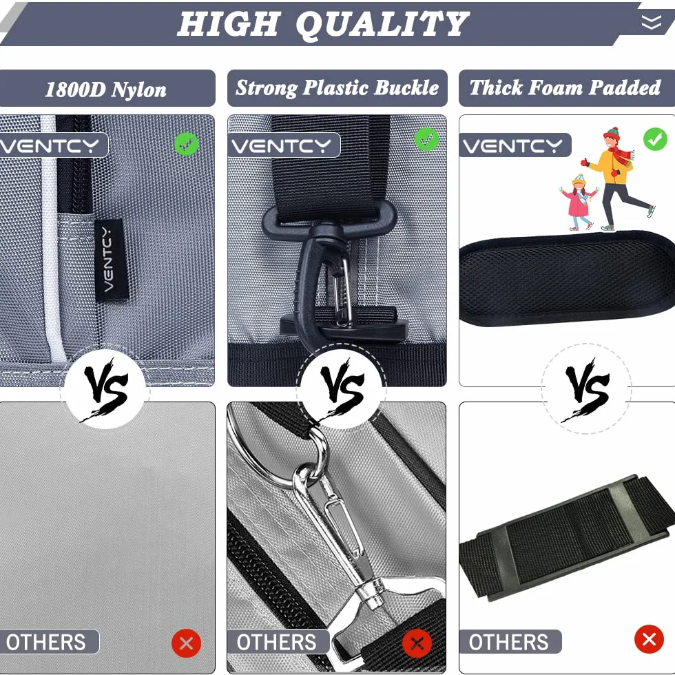 Bolsa para Patines Adulto 4 Ruedas Tamaño 45 EU