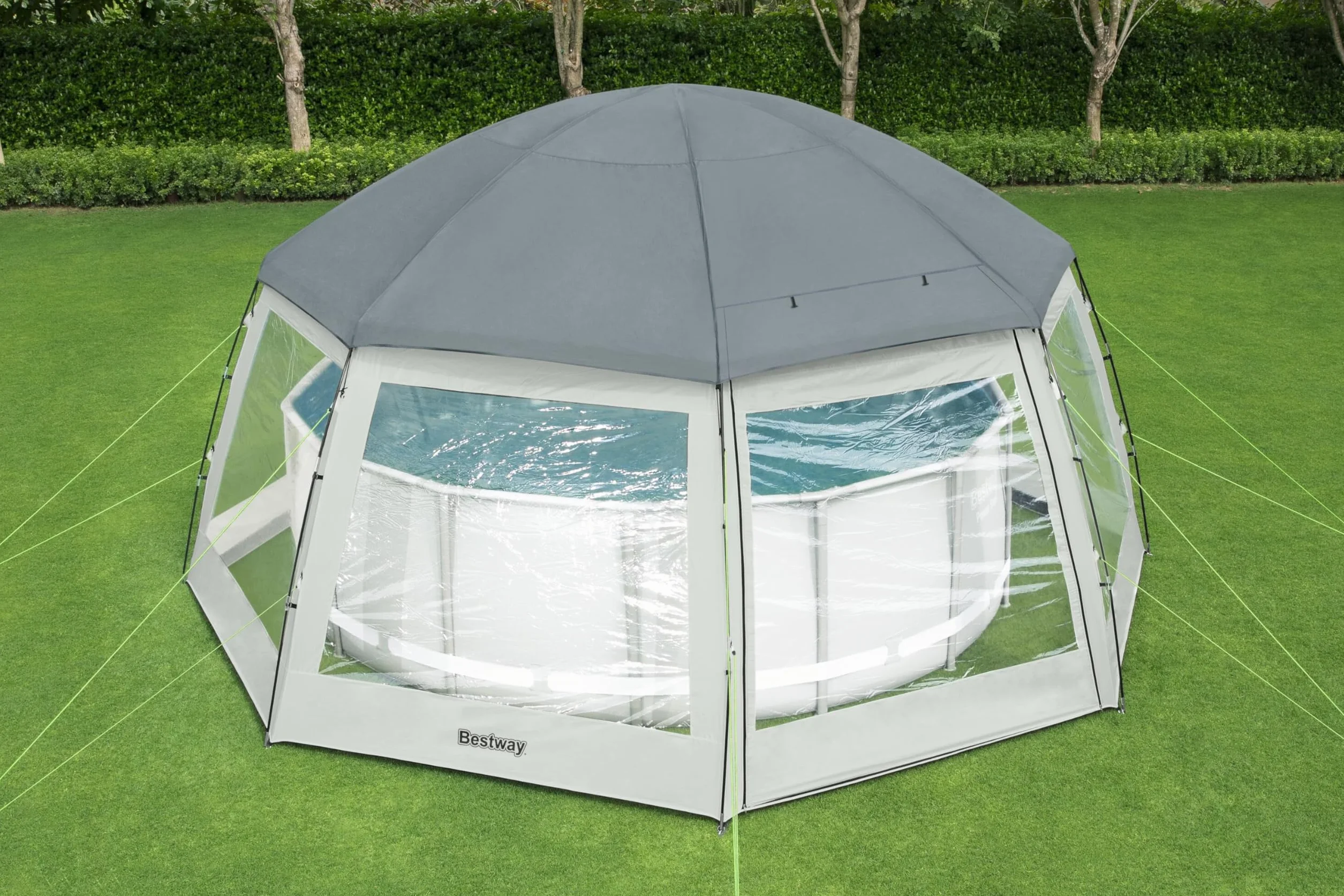 Bestway Cúpula Redonda para Piscina 19'8" x 19'8" x 9'8" (6,00 x 6,00 x 2,95 m)
