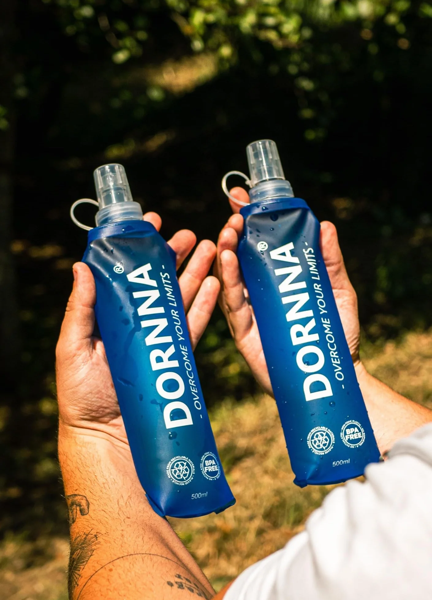 Soft Flask 500ml 2-Pack BPA Free Botella de Hidratación para Running