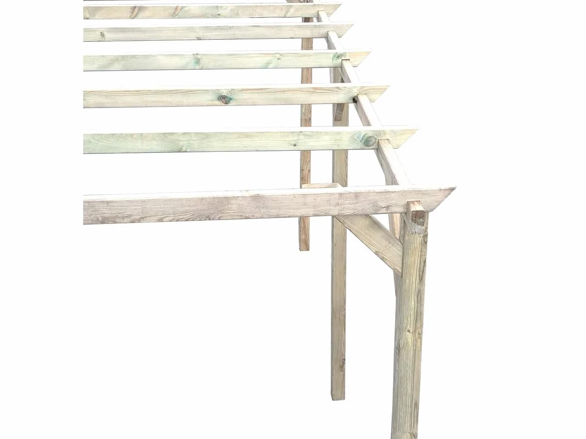 Habitat et Jardin Carport de Madera Solar II 3 x 5 x 2,4